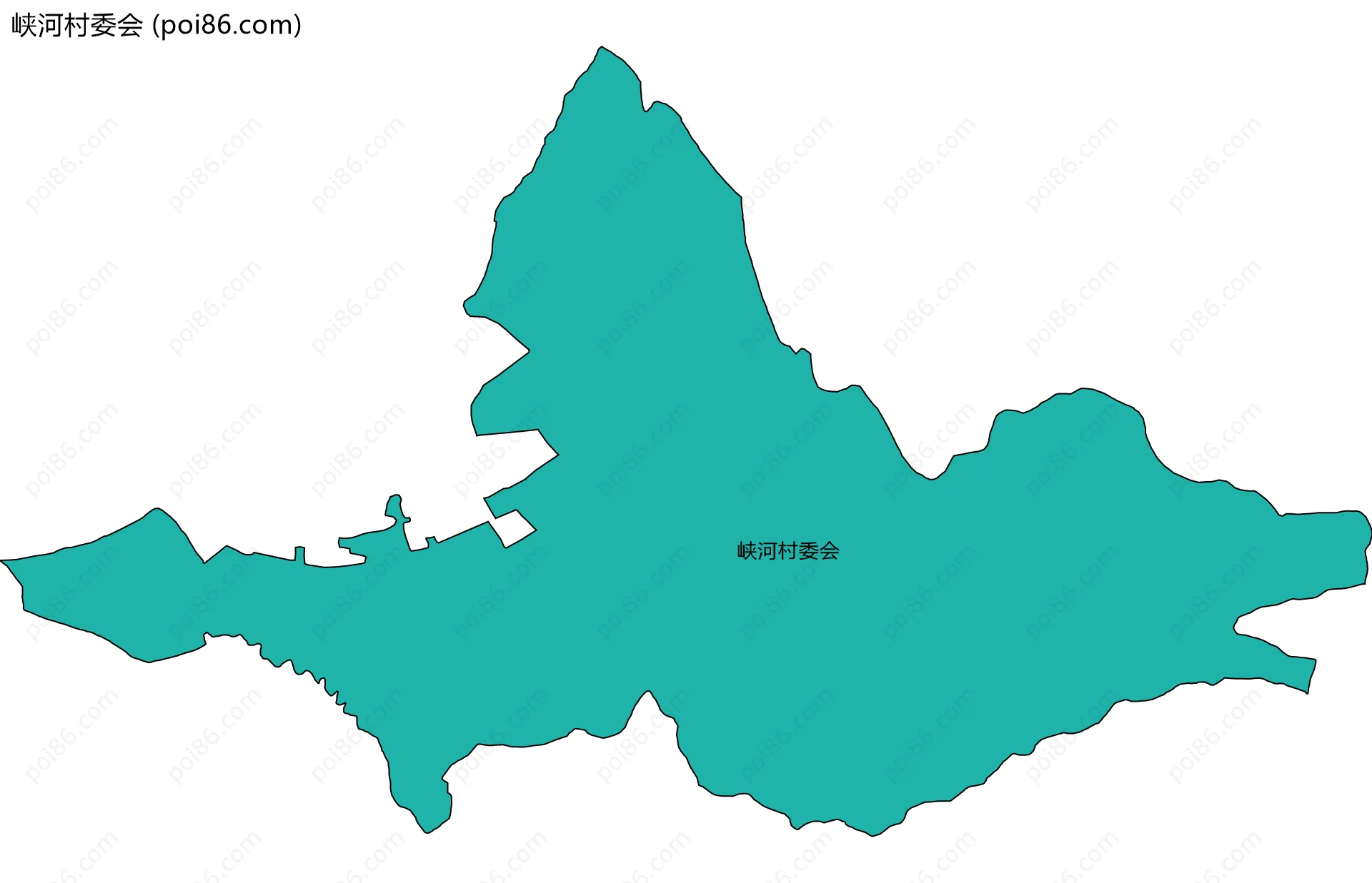 峡河村委会边界地图