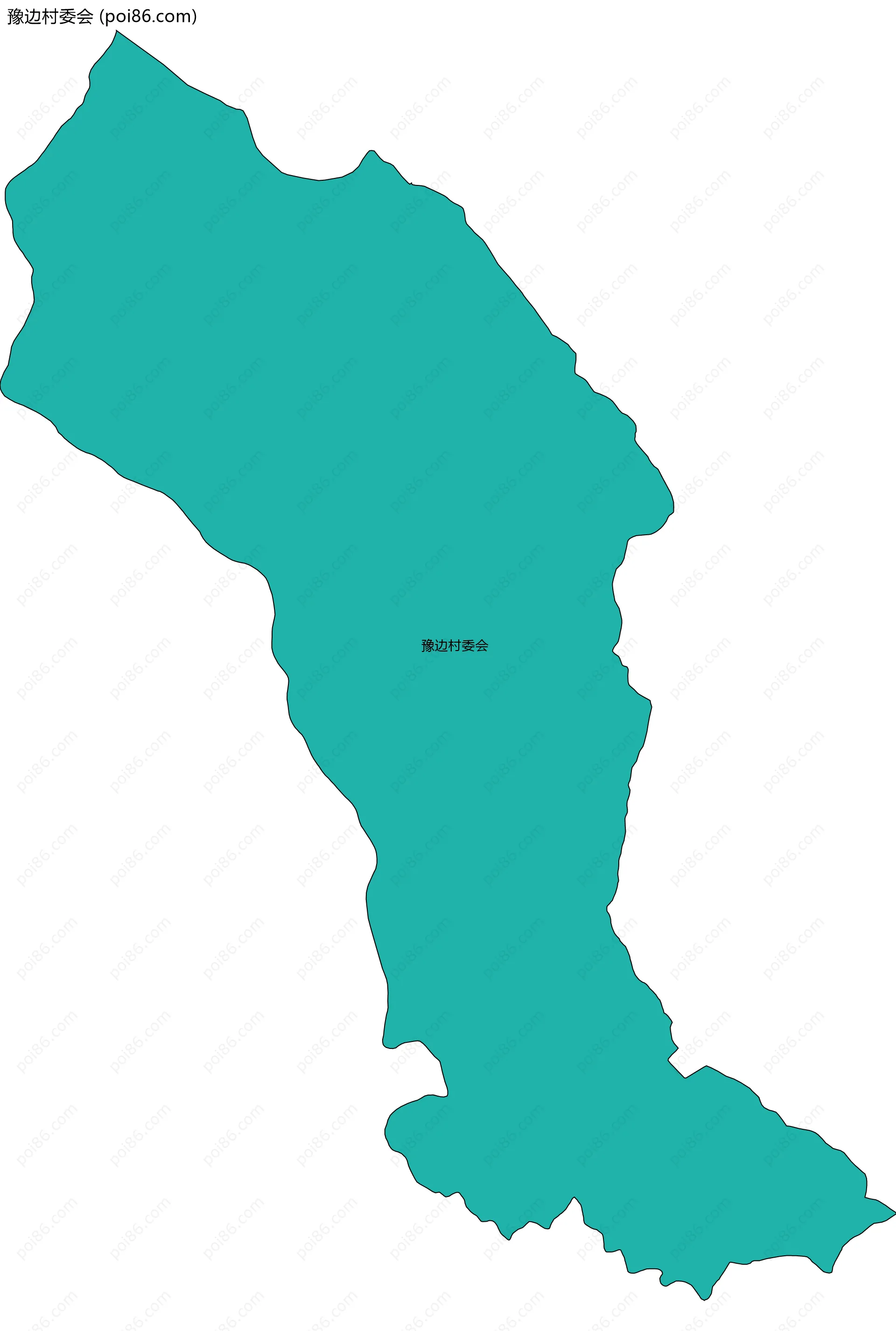 豫边村委会边界地图