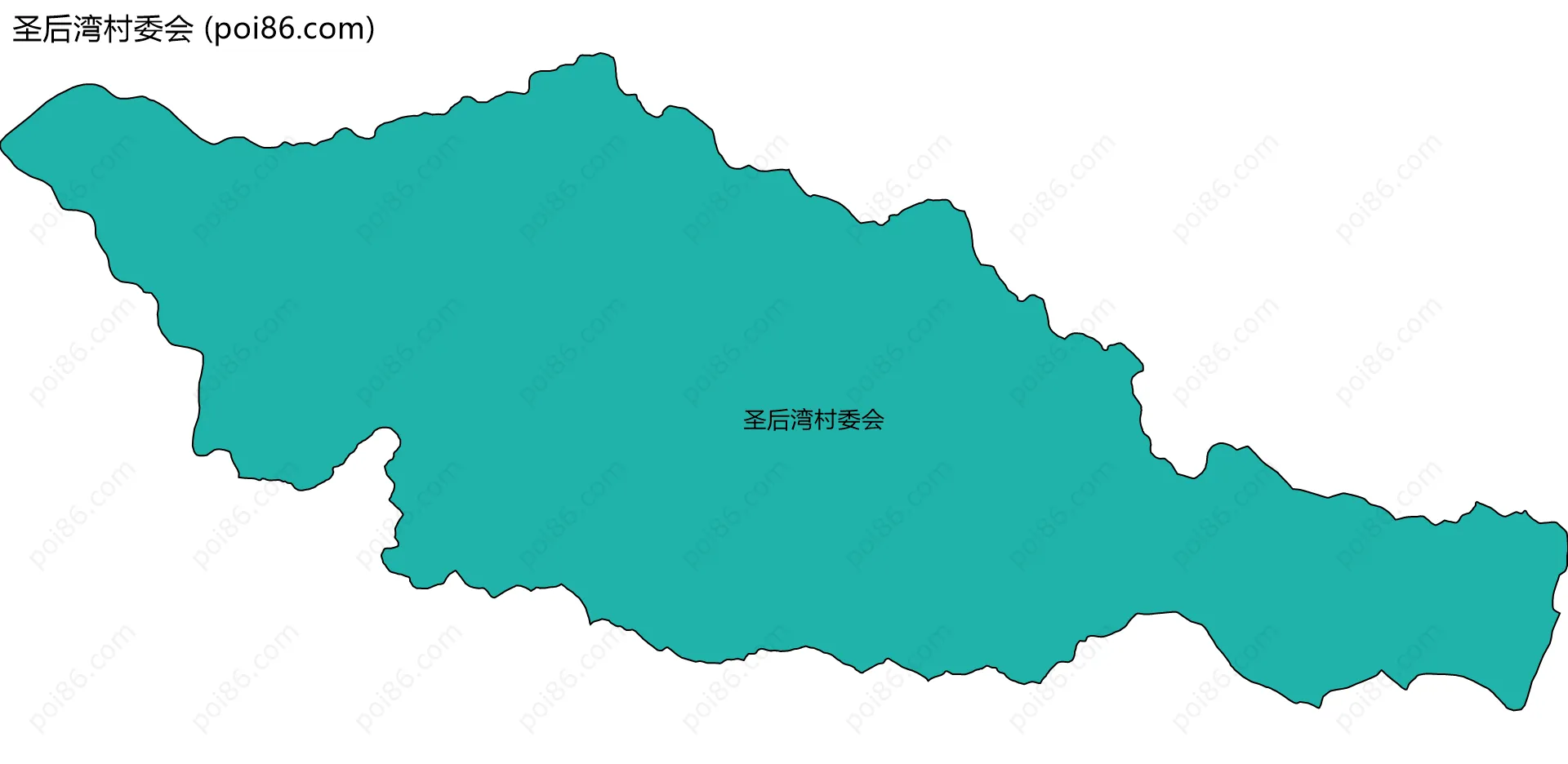 圣后湾村委会边界地图