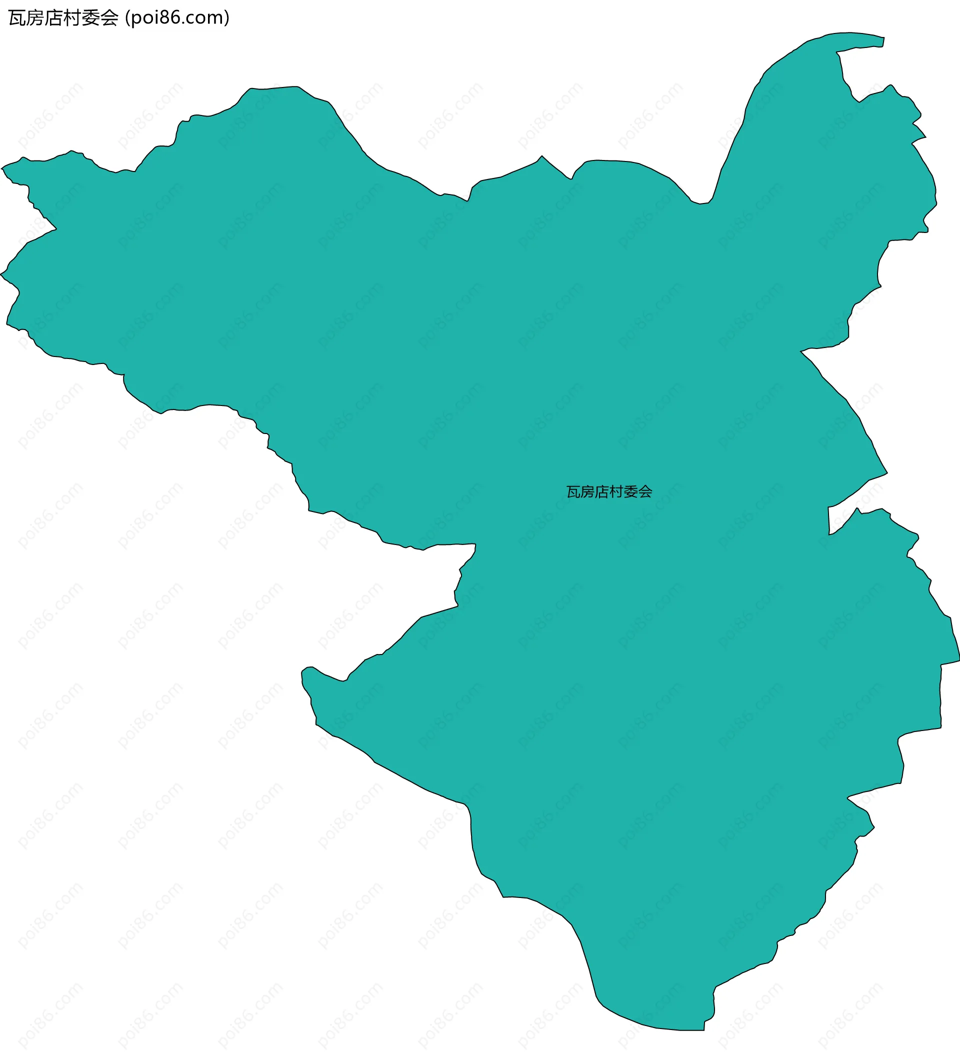 瓦房店村委会边界地图