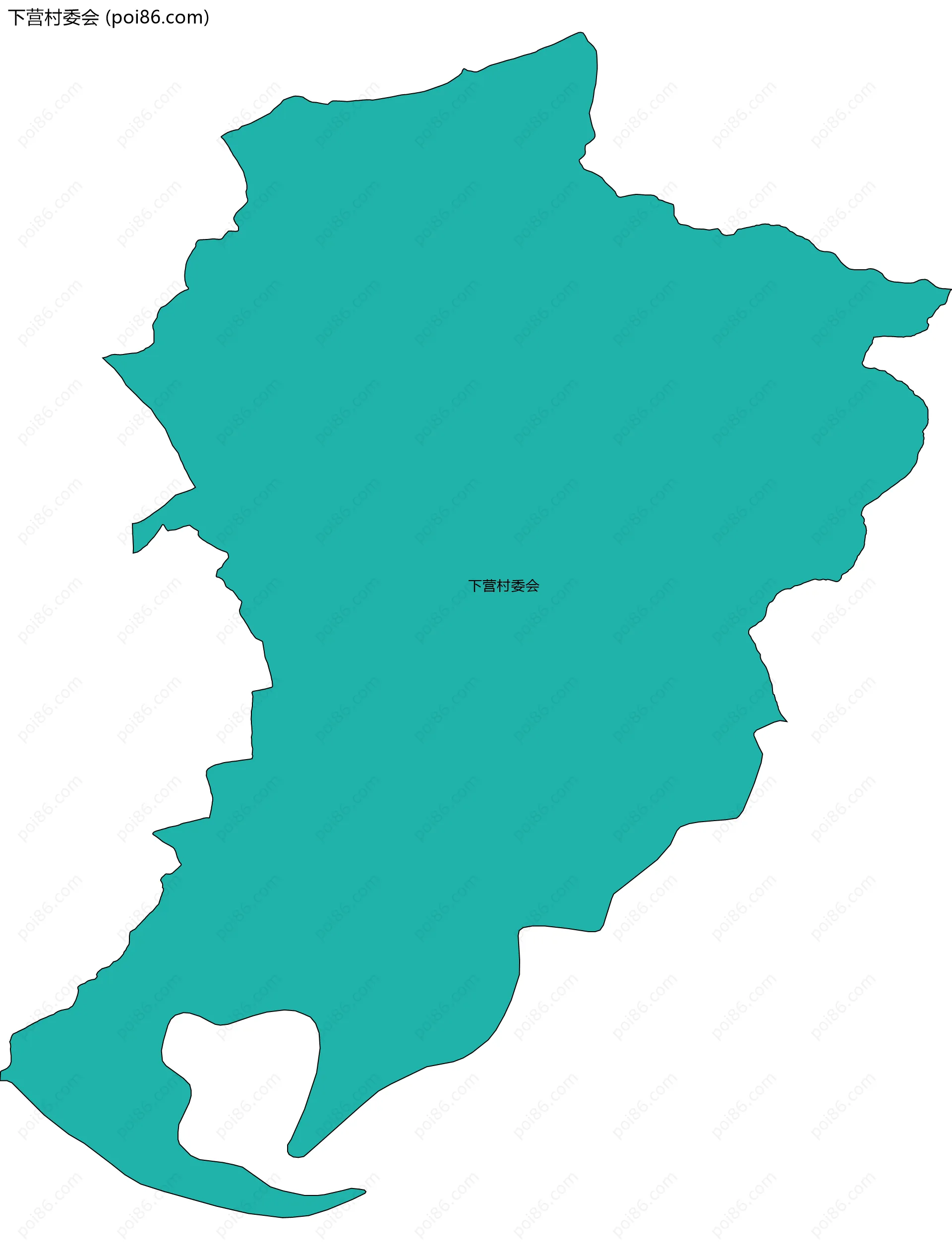 下营村委会边界地图