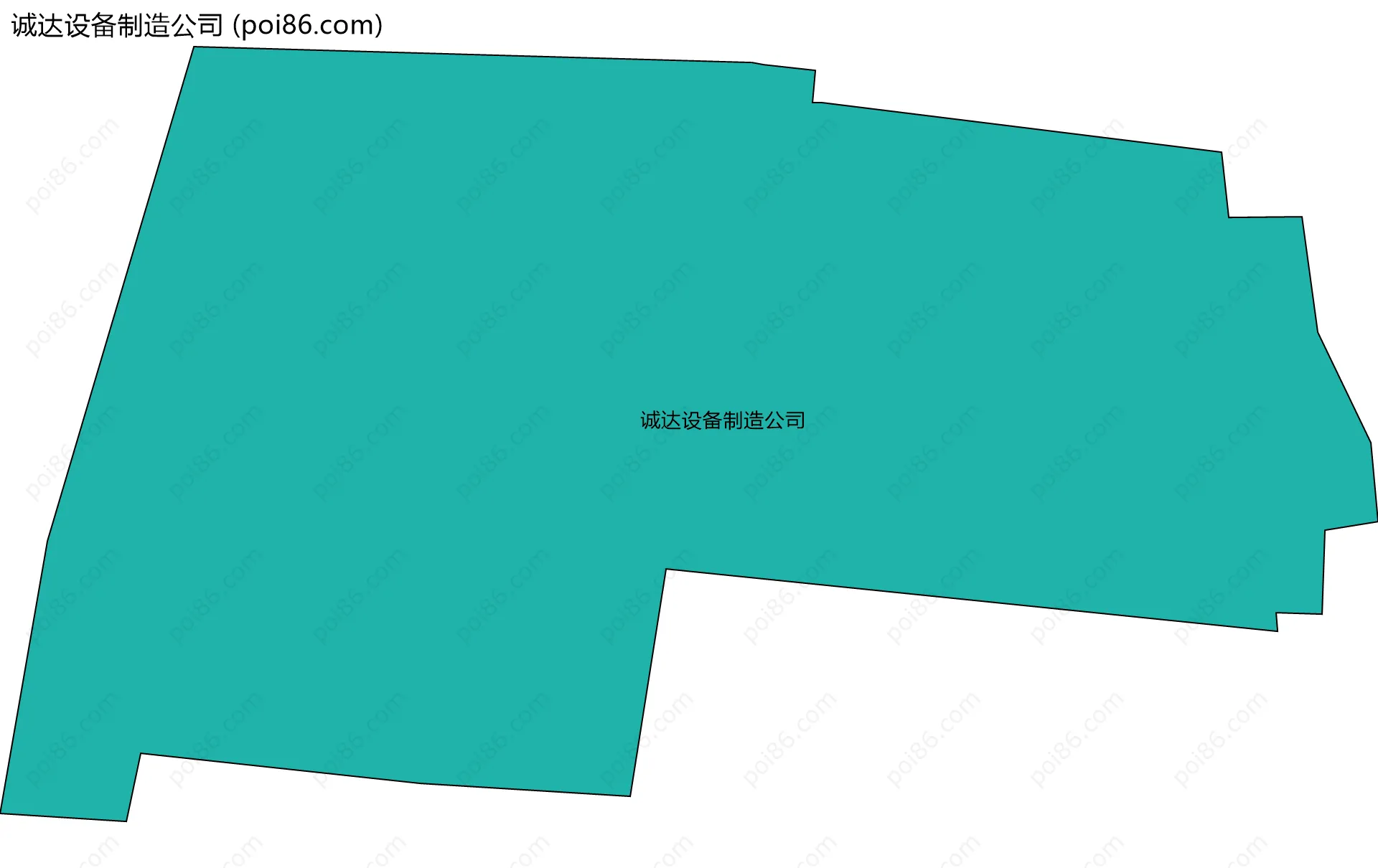 诚达设备制造公司边界地图