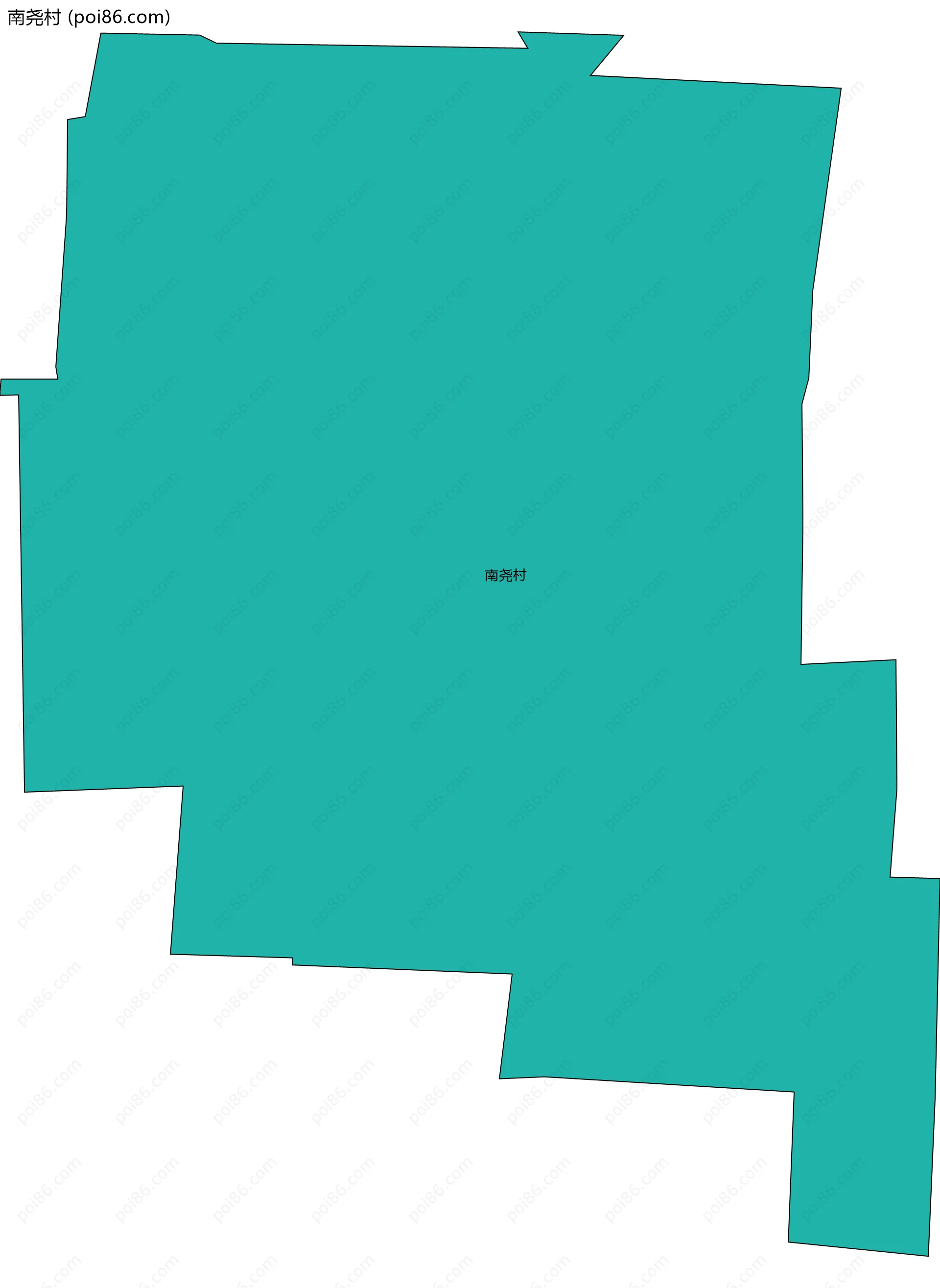 南尧村边界地图