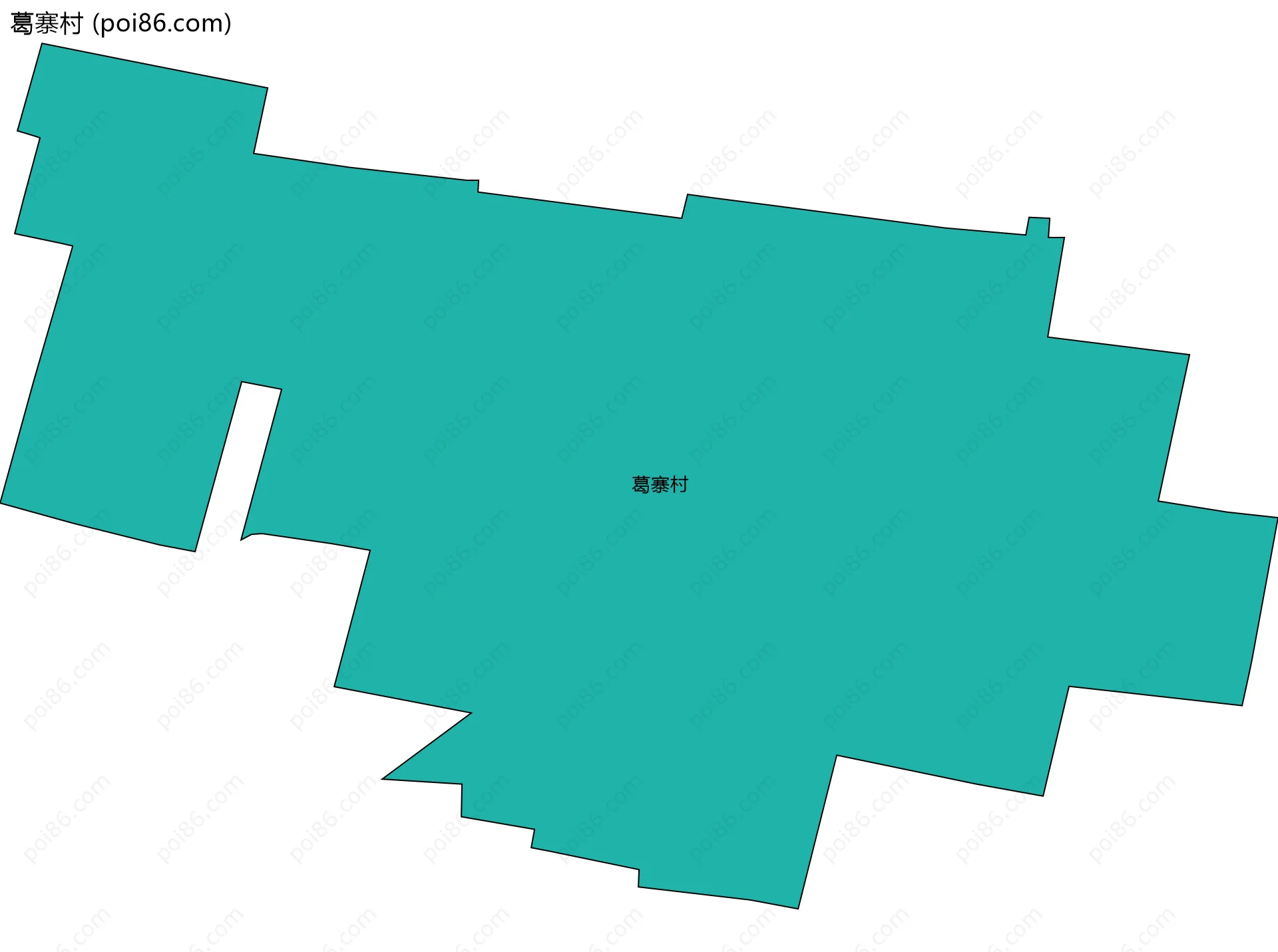 葛寨村边界地图