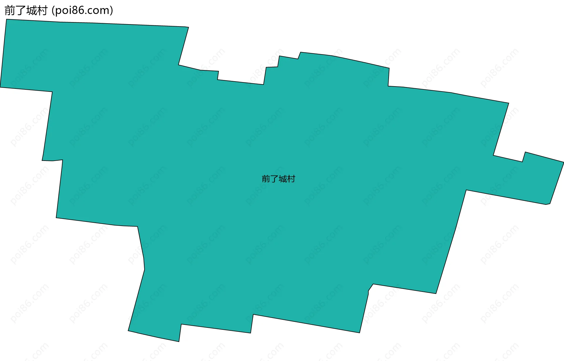 前了城村边界地图