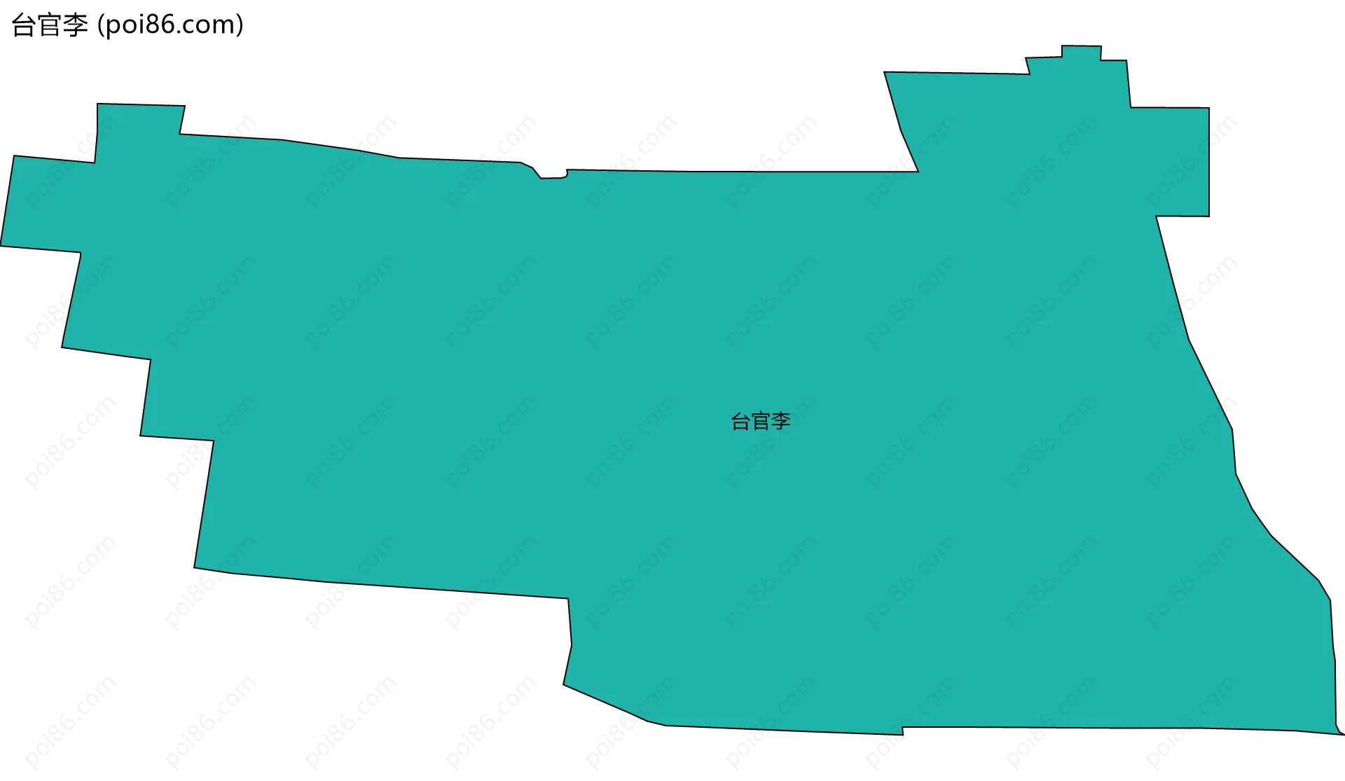 台官李边界地图