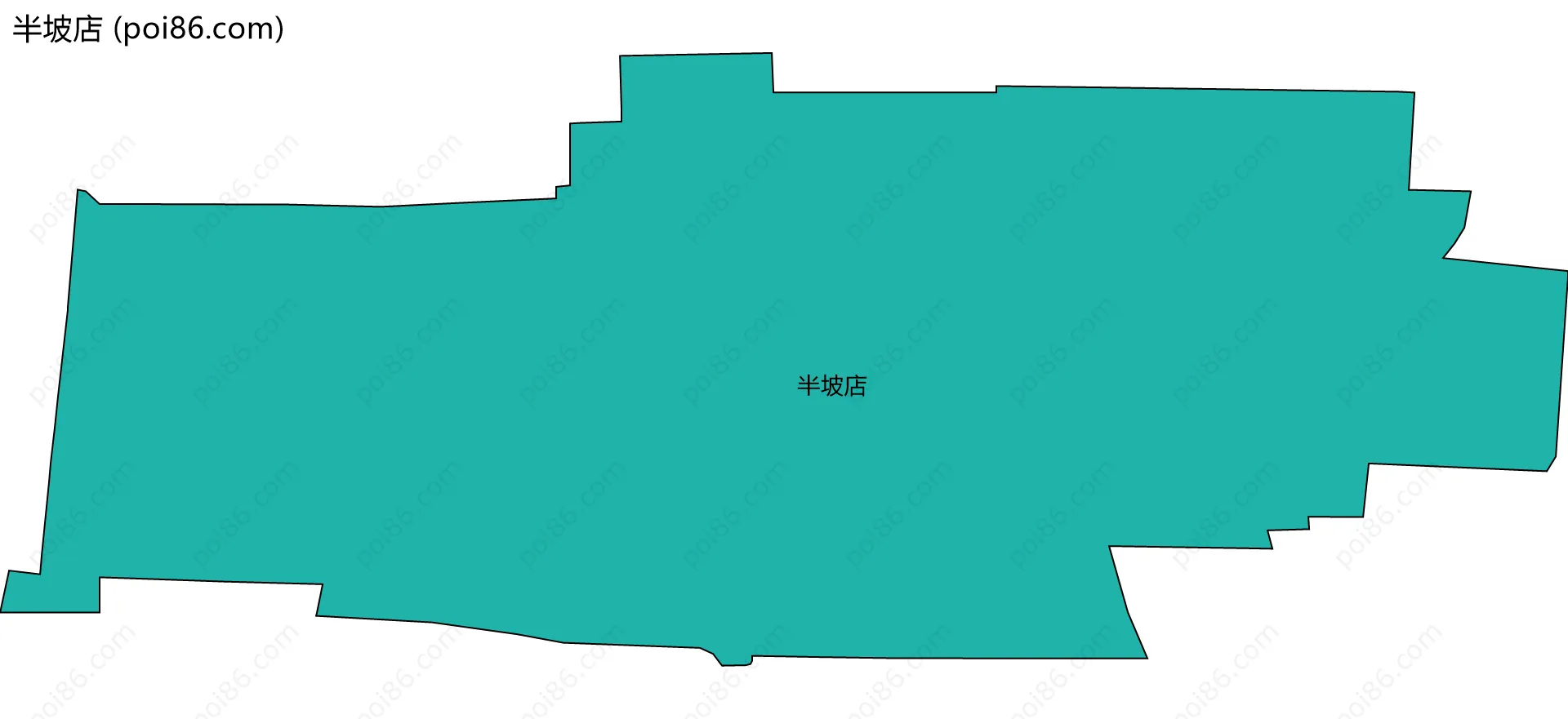 半坡店边界地图