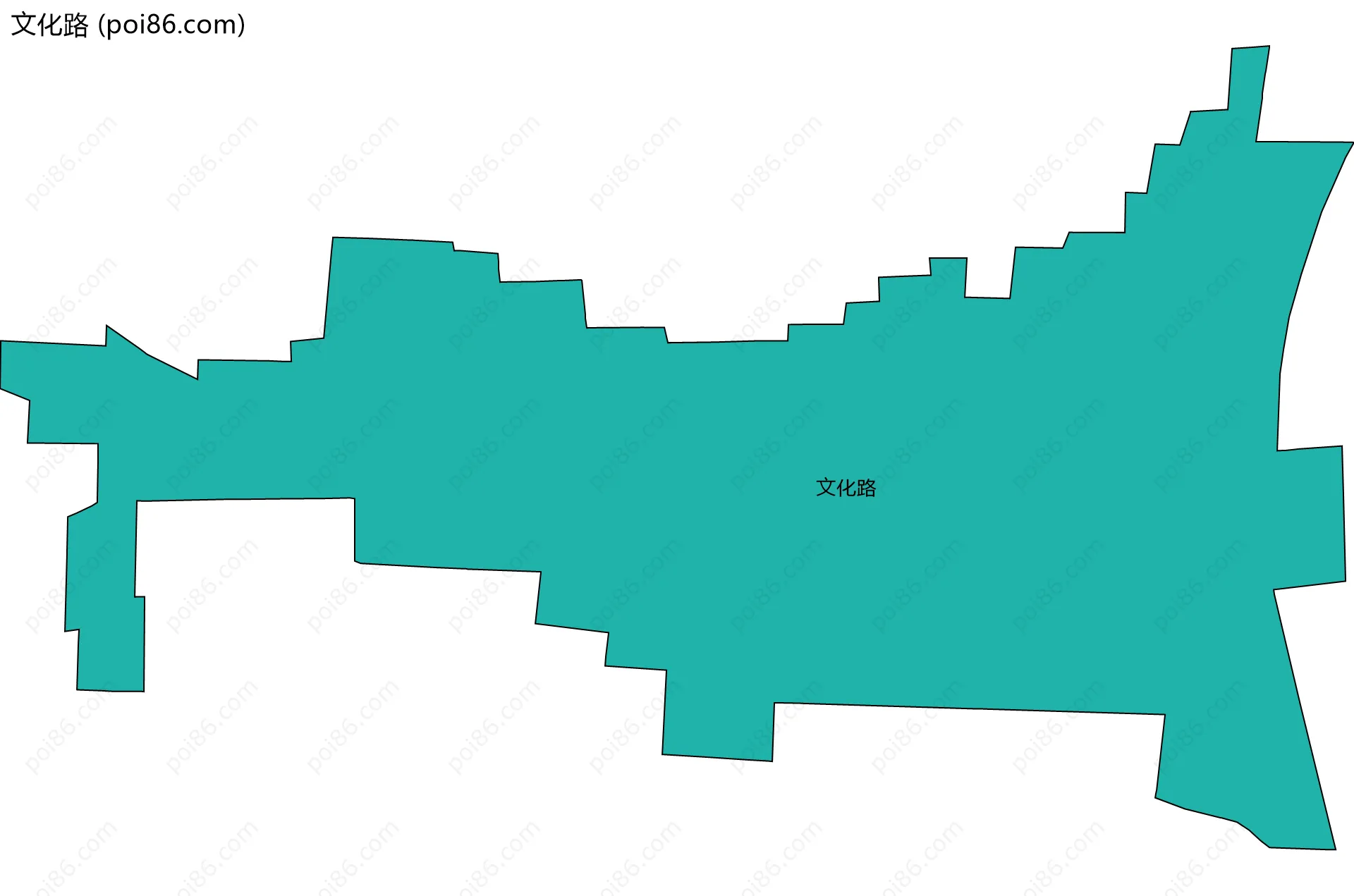 文化路边界地图