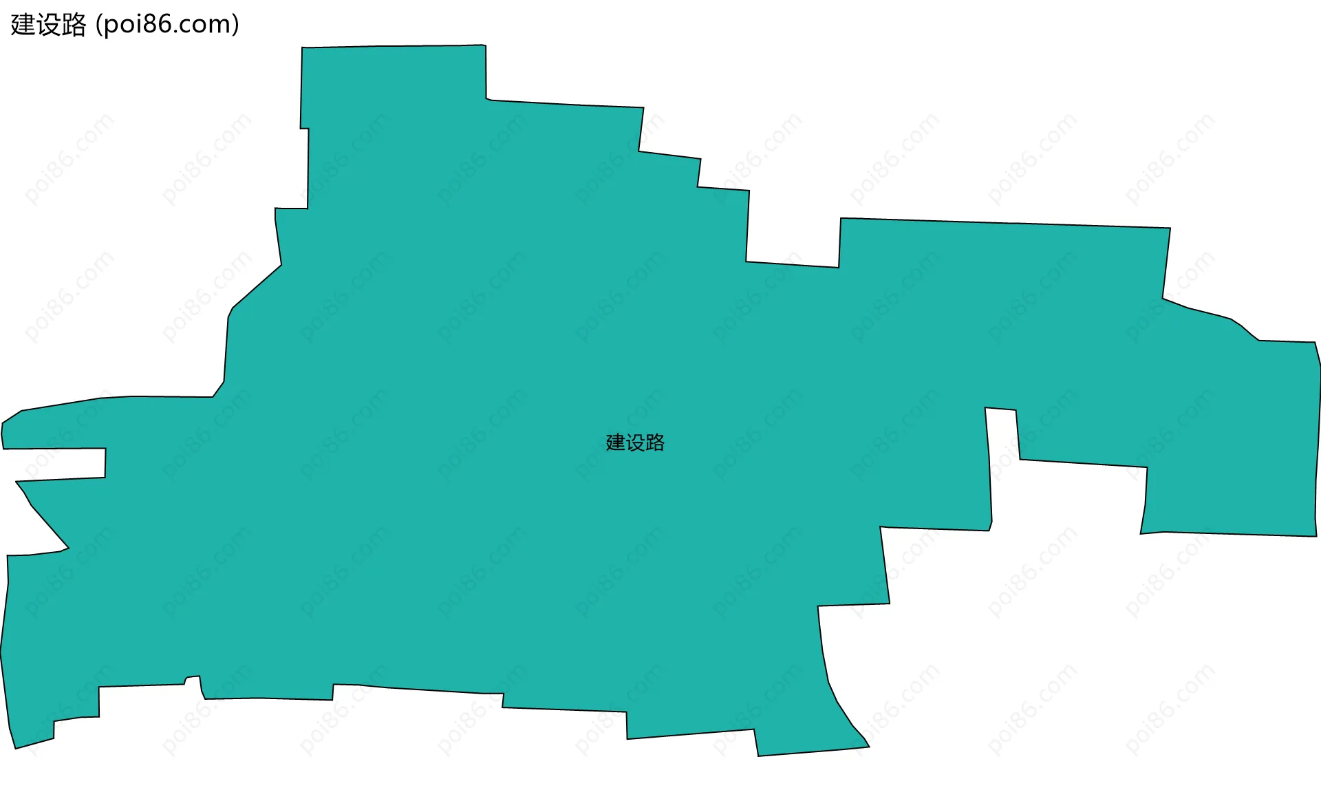 建设路边界地图