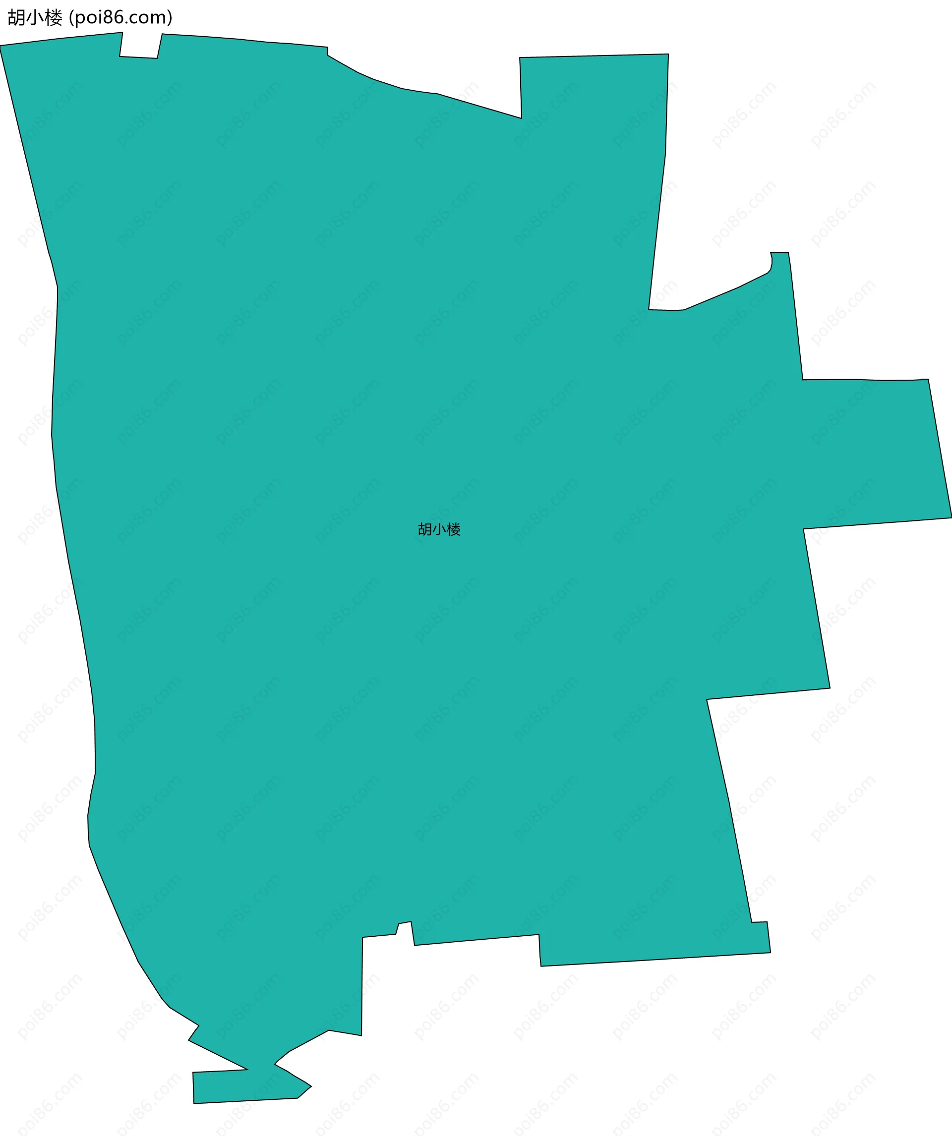 胡小楼边界地图