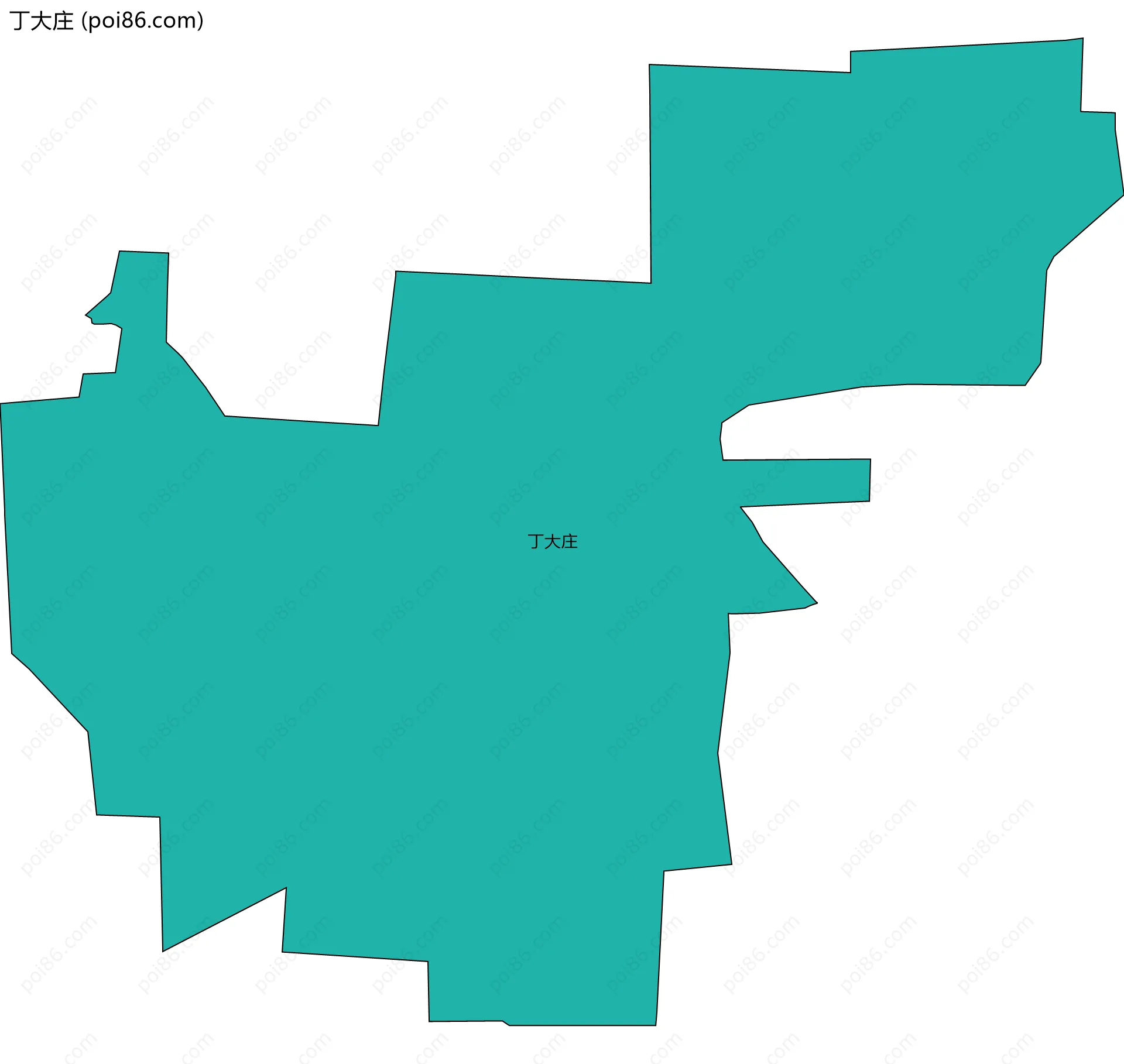 丁大庄边界地图