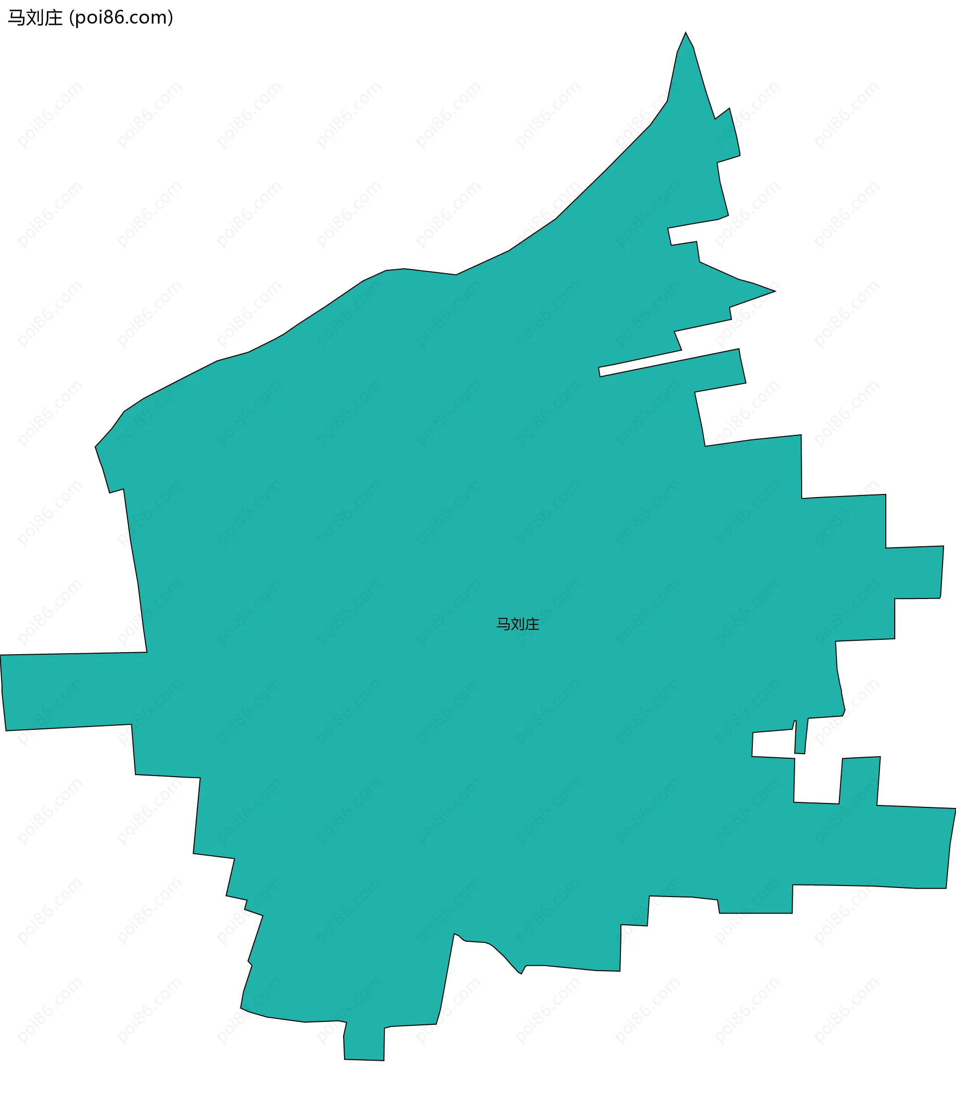 马刘庄边界地图