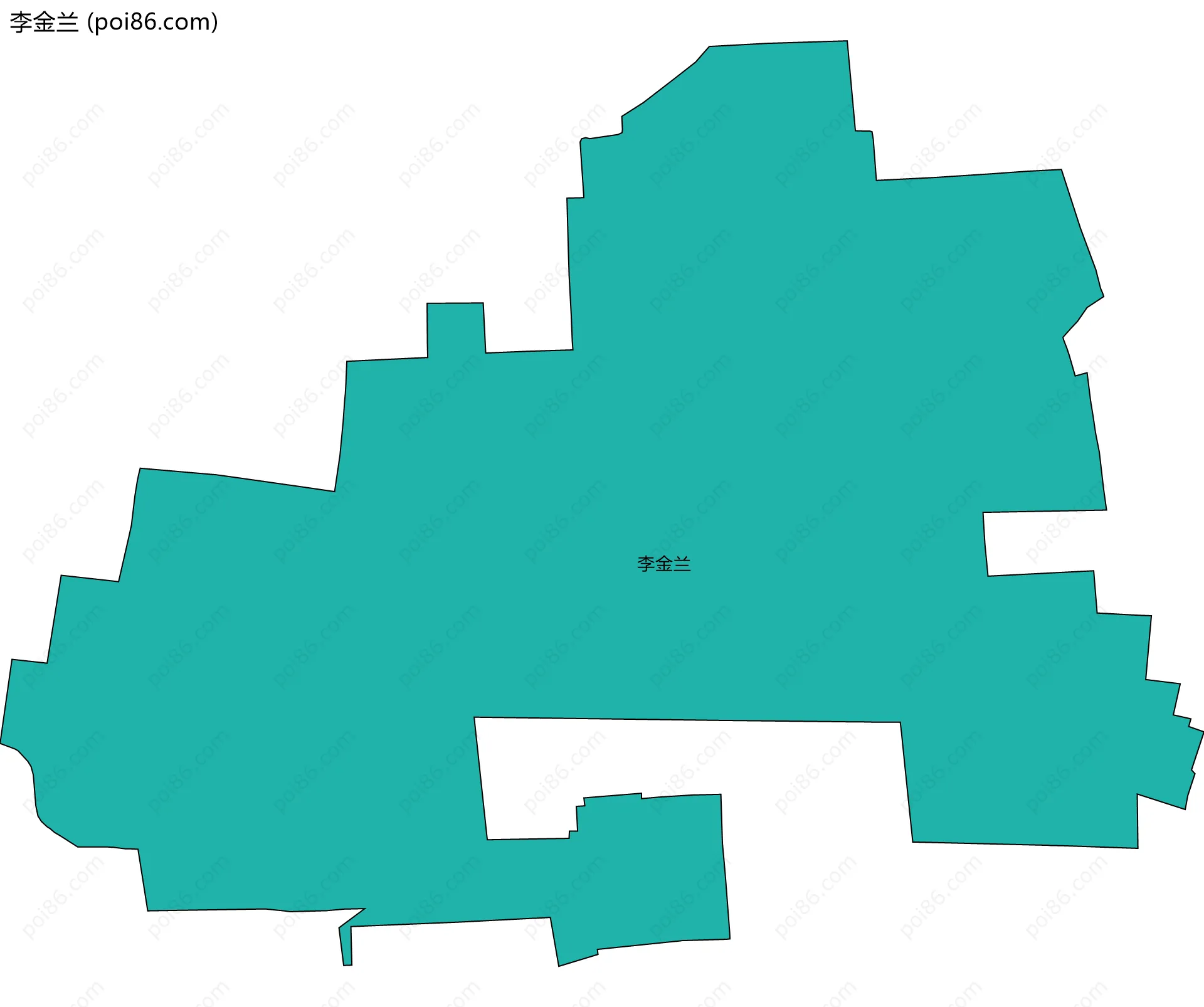 李金兰边界地图