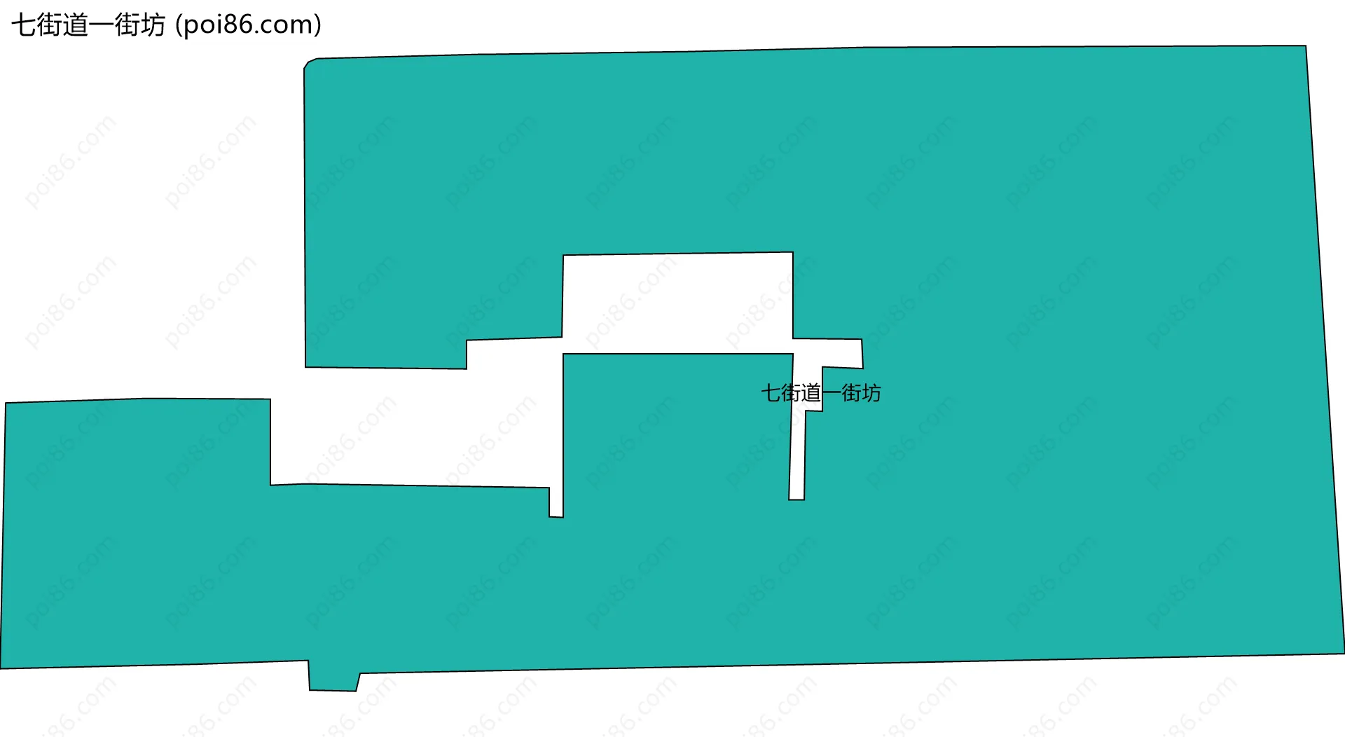 七街道一街坊边界地图