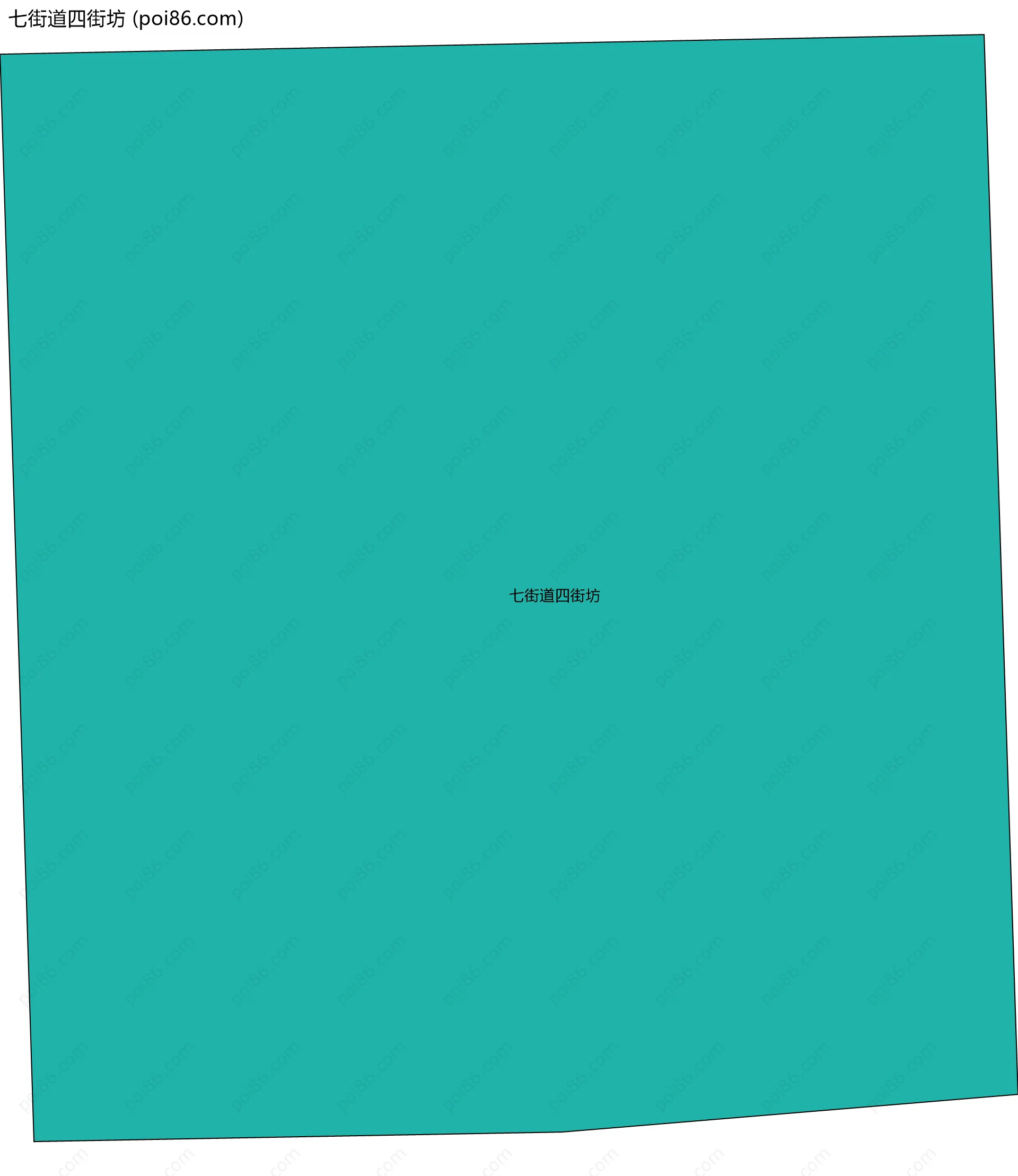 七街道四街坊边界地图