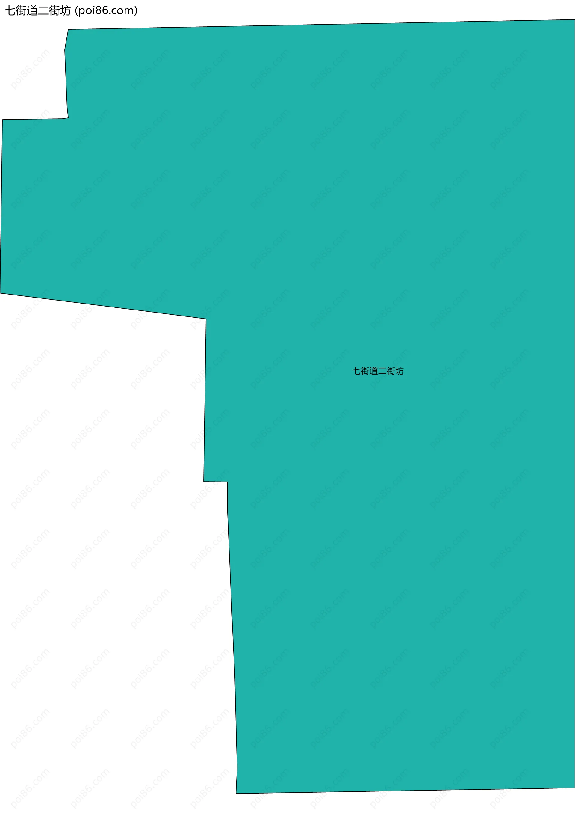 七街道二街坊边界地图