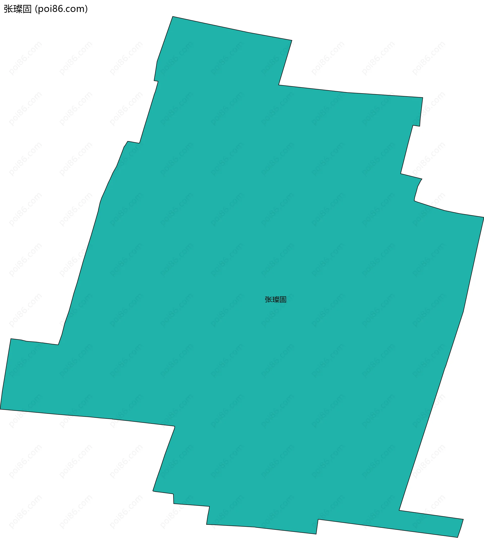 张璨固边界地图