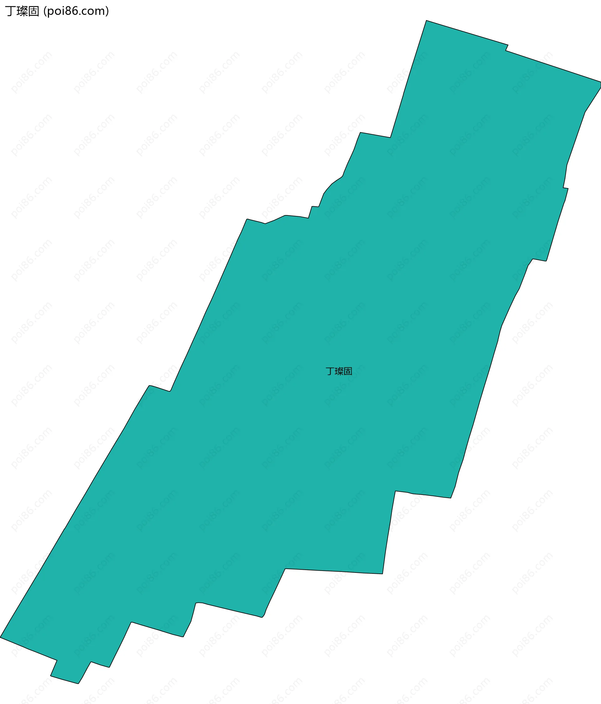 丁璨固边界地图