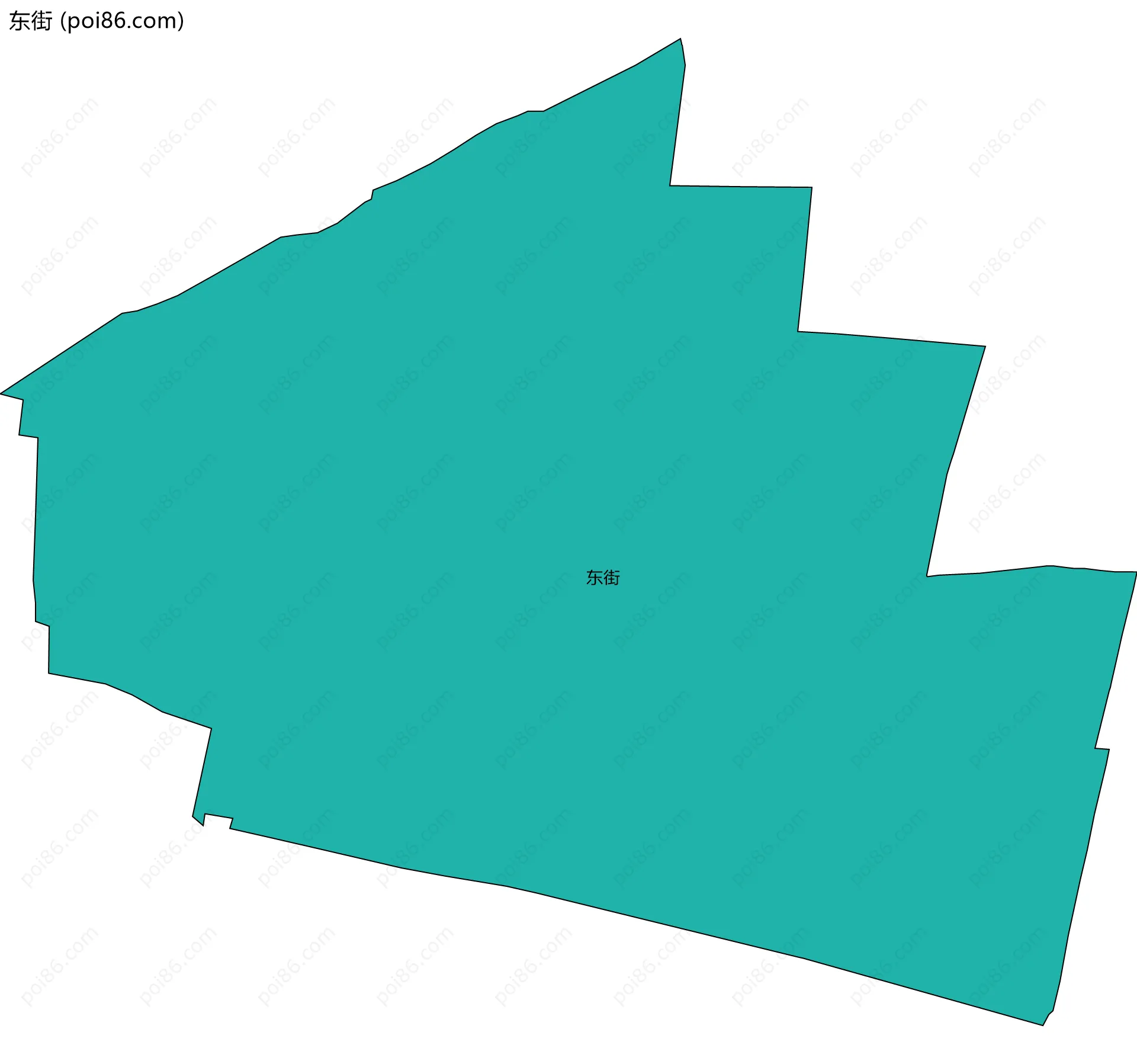 东街边界地图