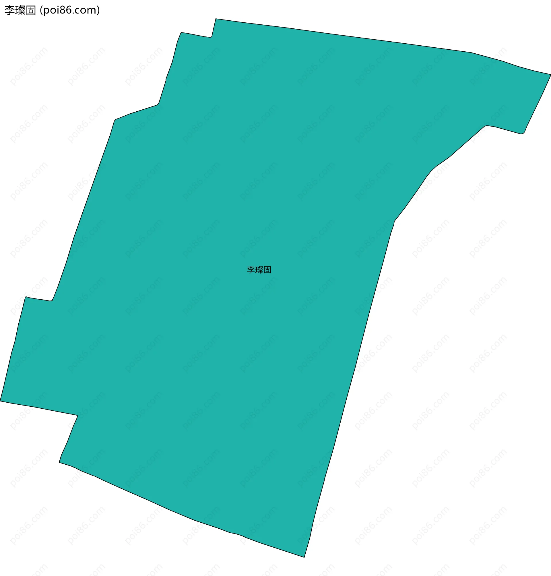 李璨固边界地图