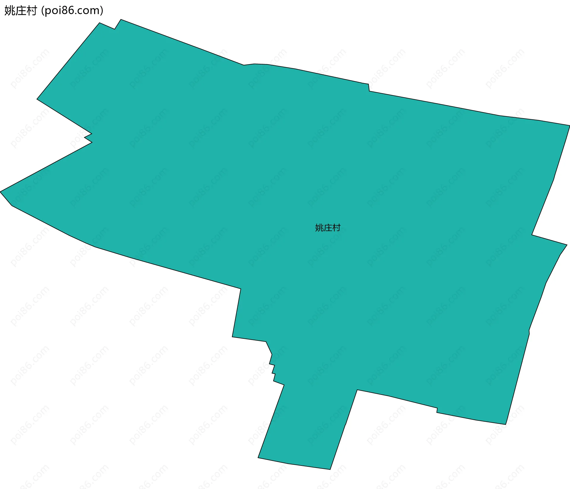 姚庄村边界地图