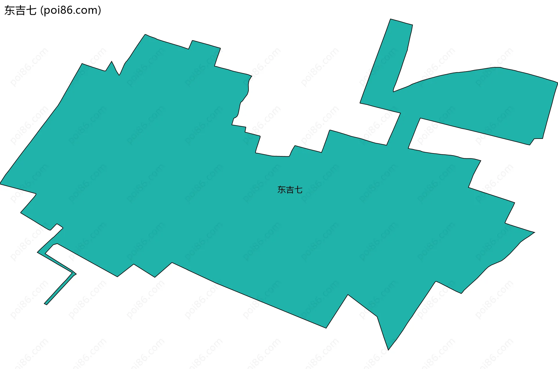 东吉七边界地图