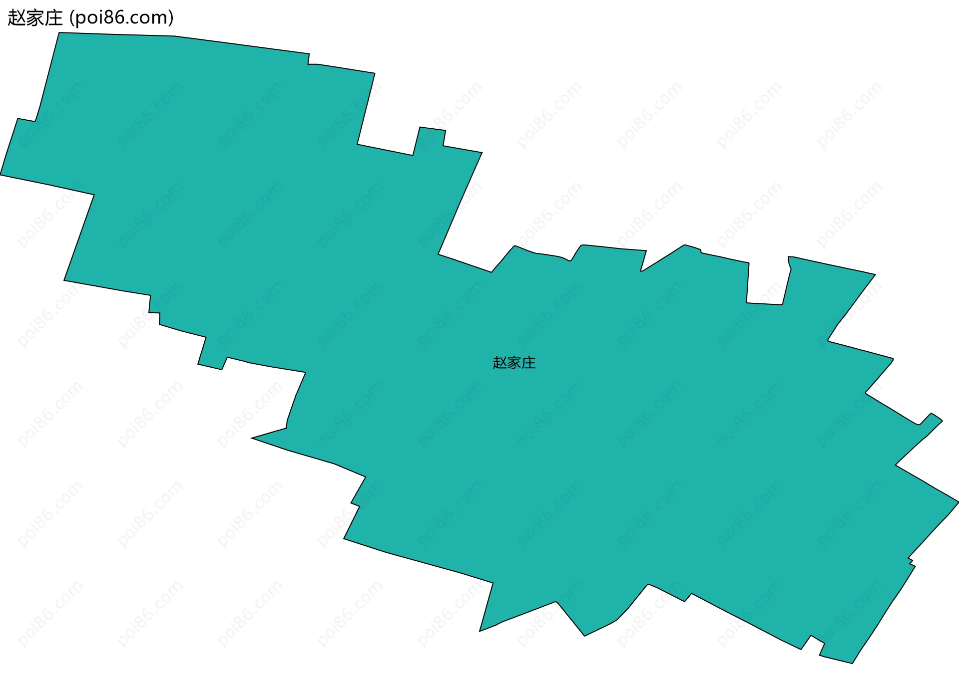 赵家庄边界地图