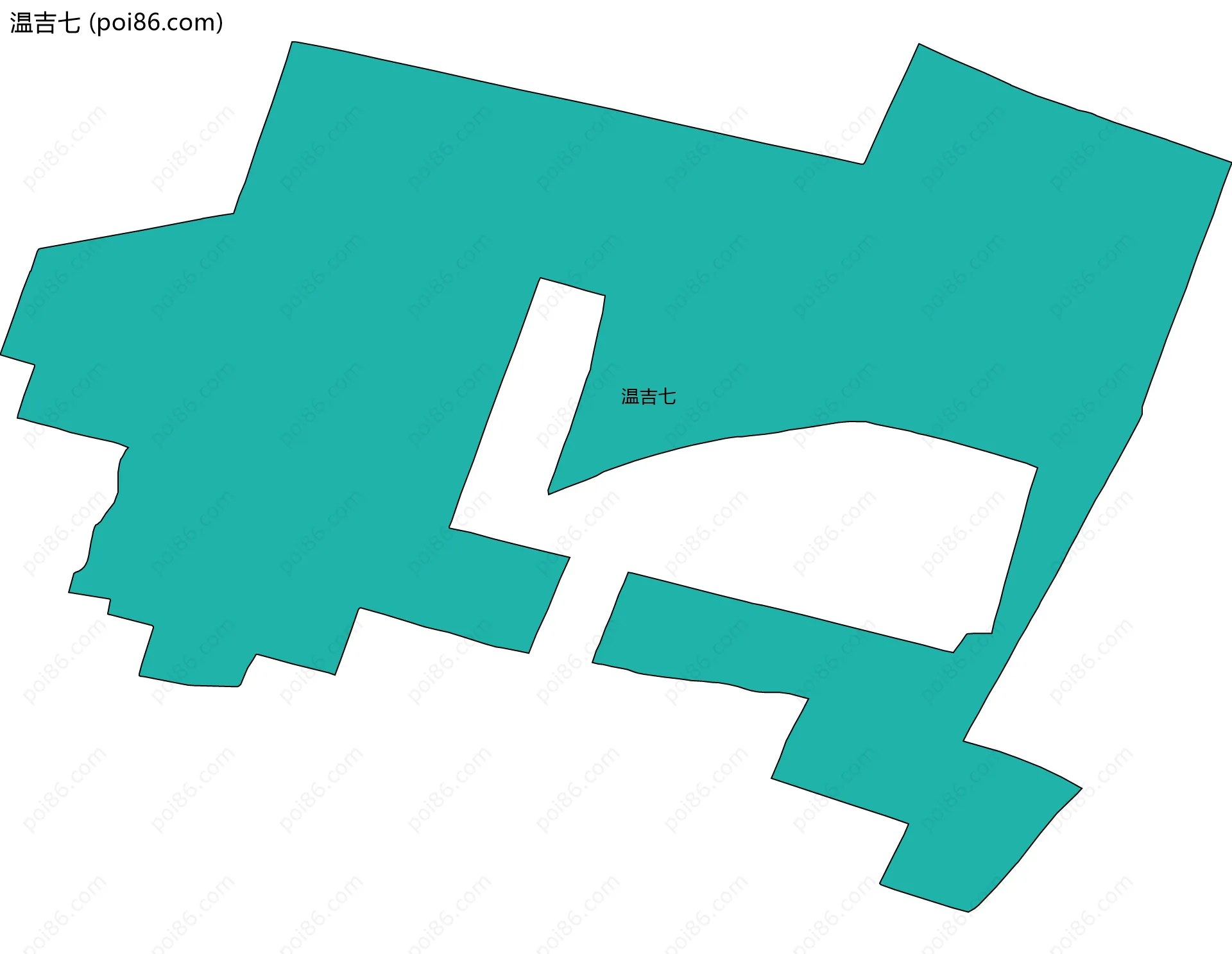 温吉七边界地图