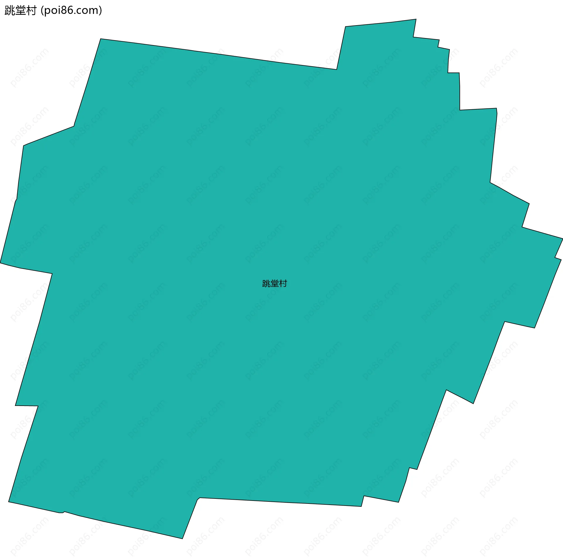 跳堂村边界地图