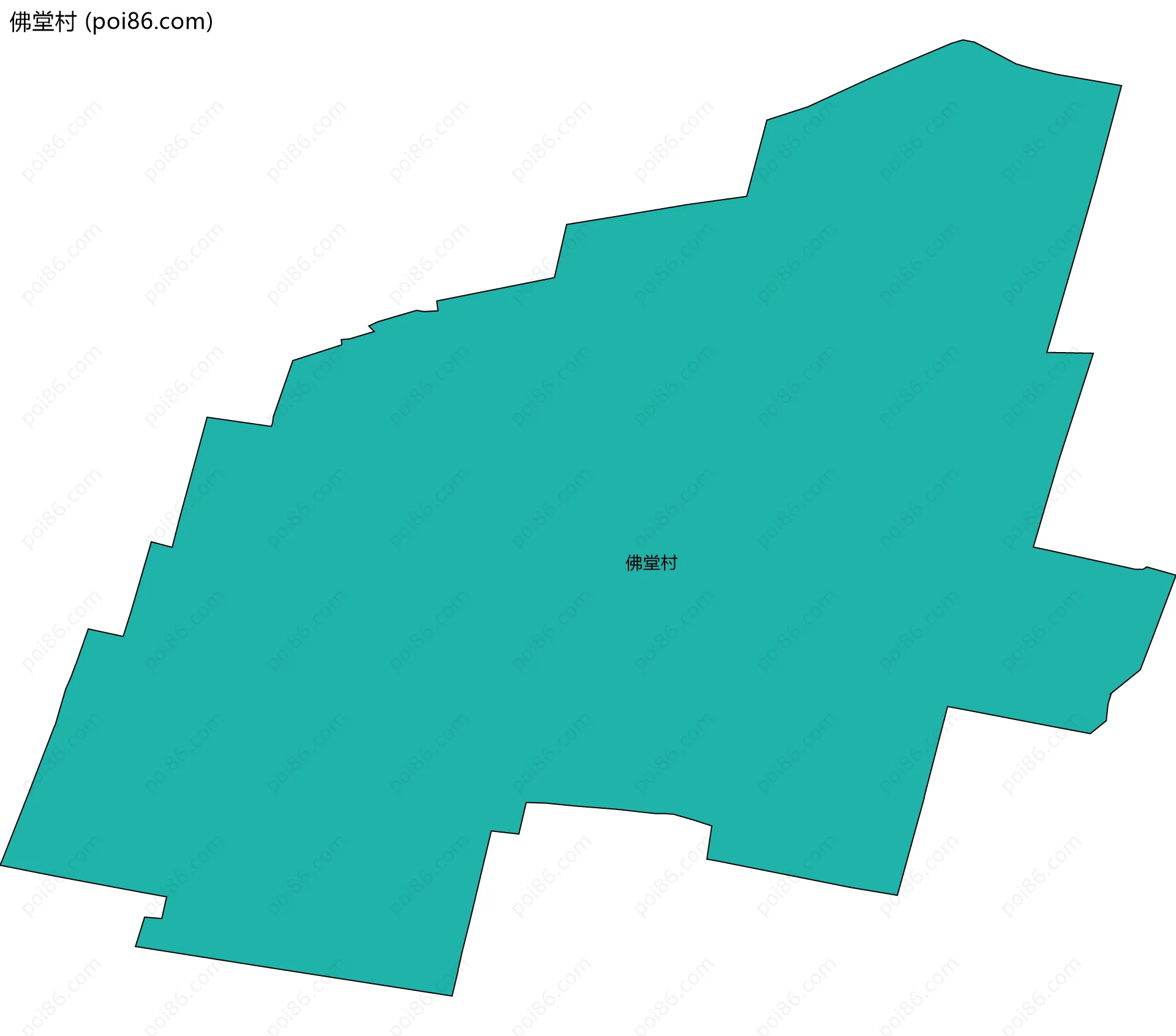 佛堂村边界地图