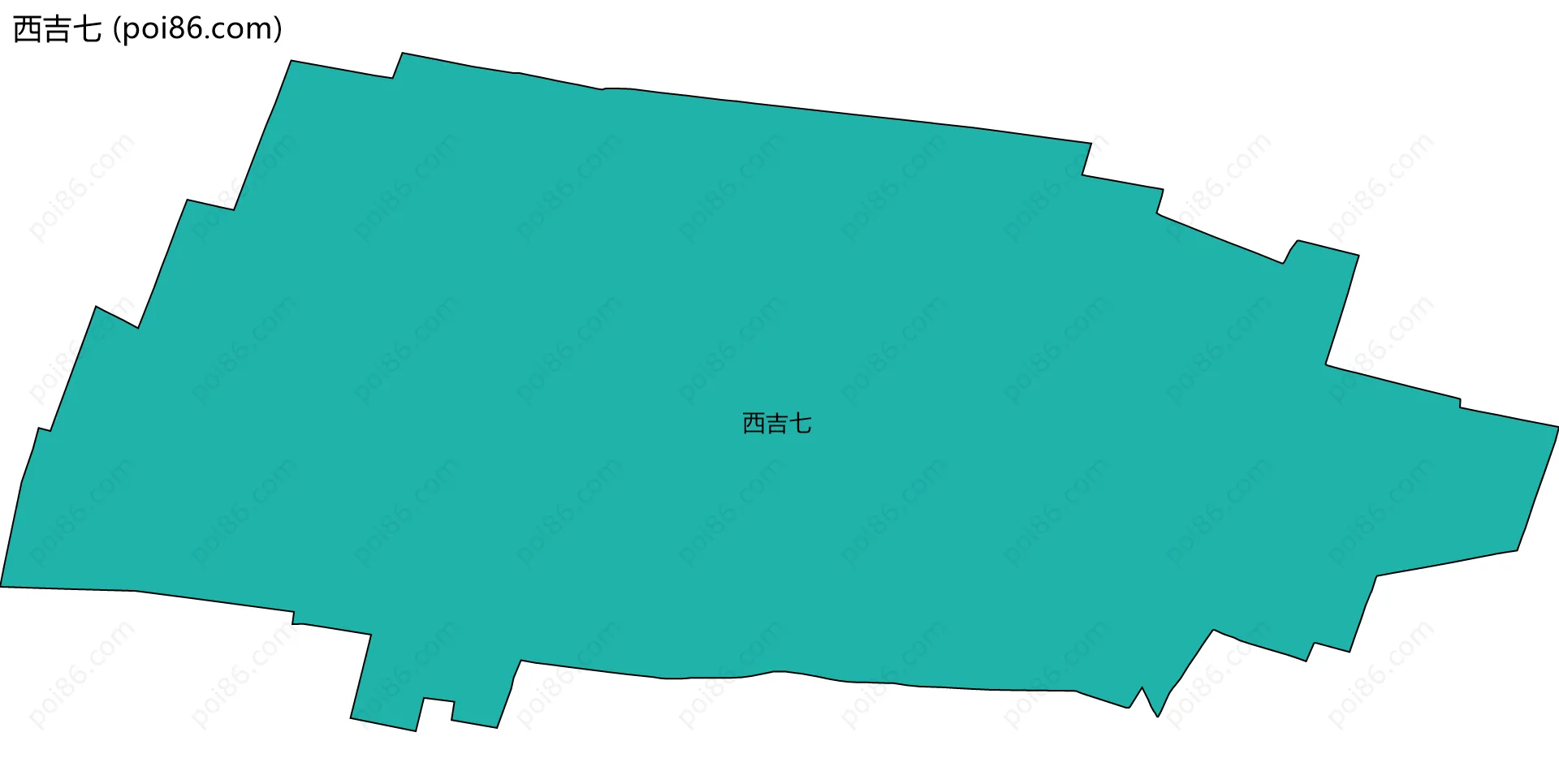 西吉七边界地图