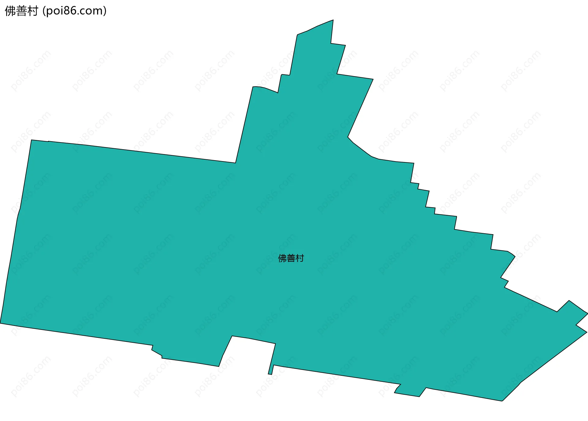 佛善村边界地图