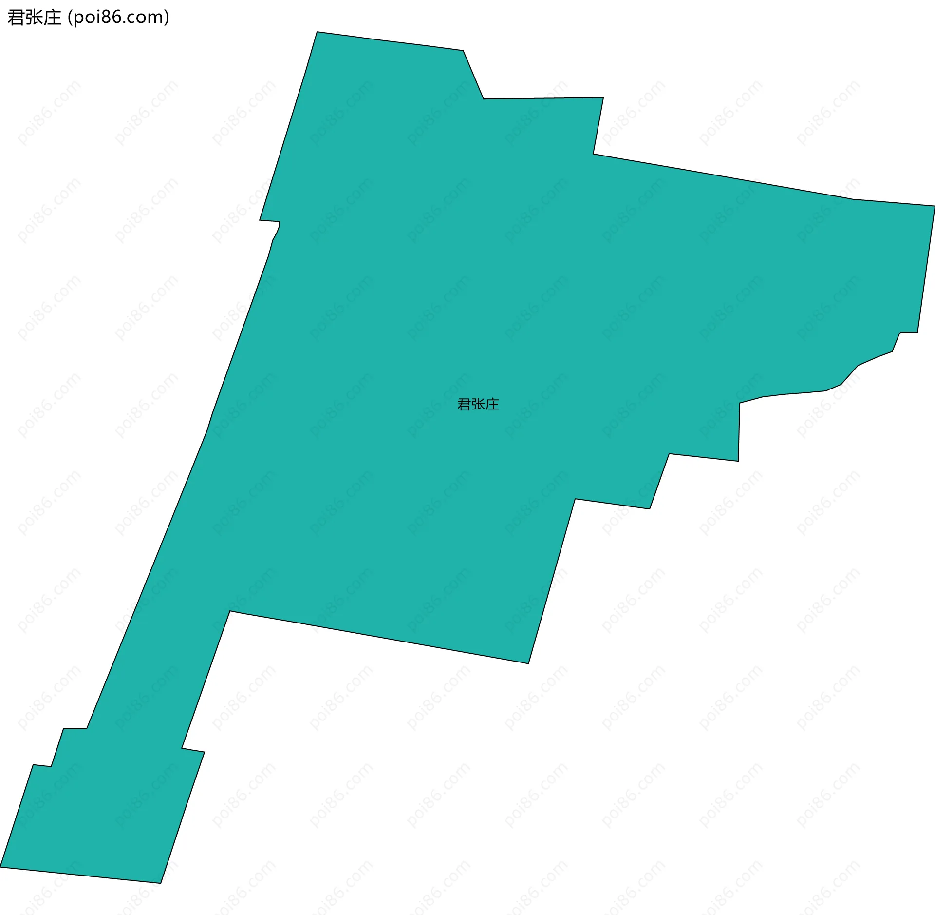 君张庄边界地图