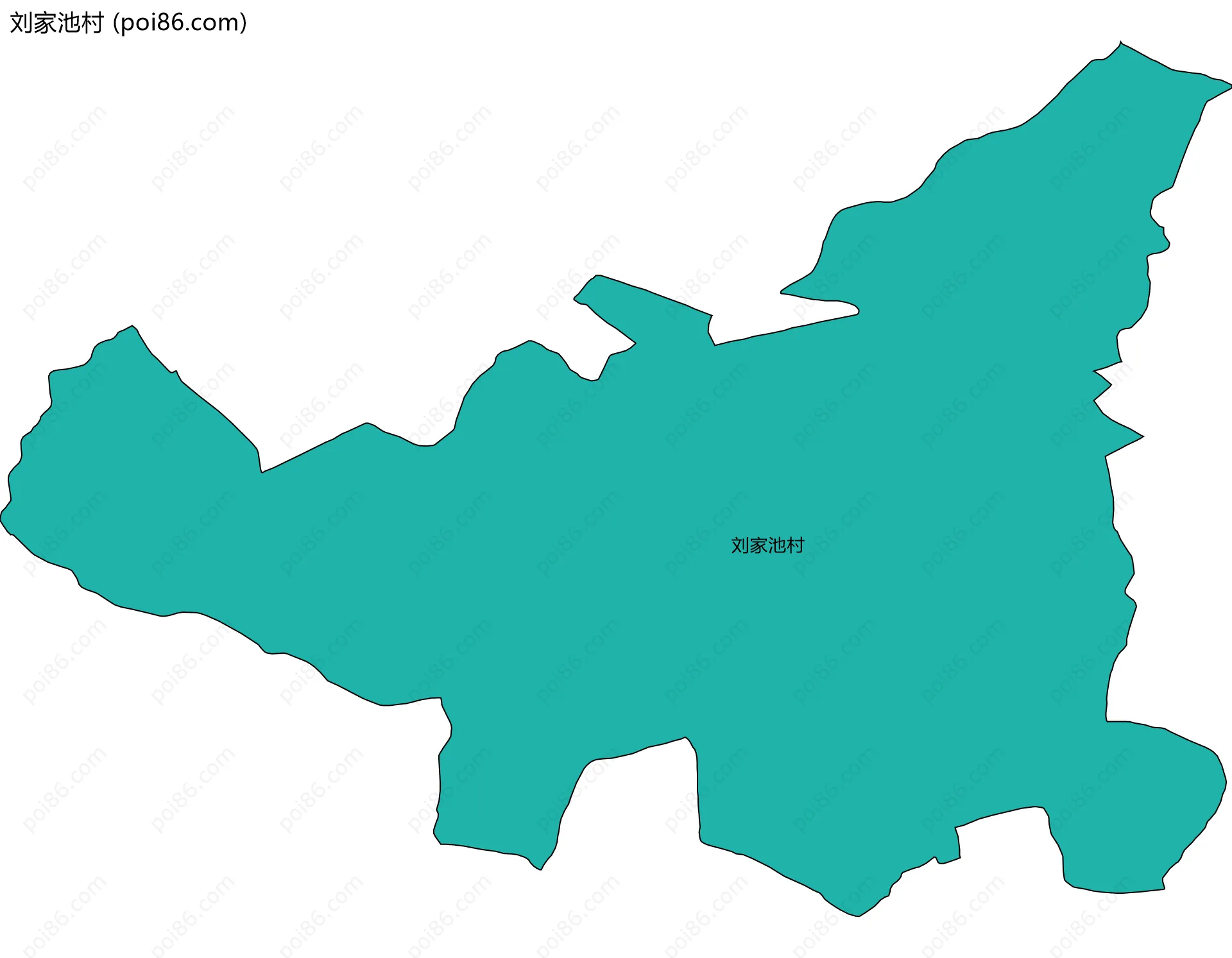 刘家池村边界地图