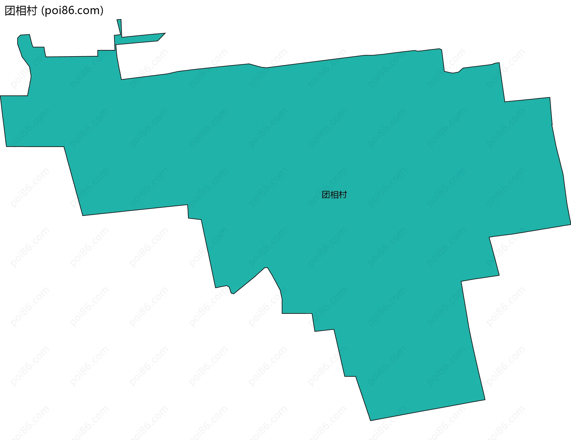 团相村边界地图
