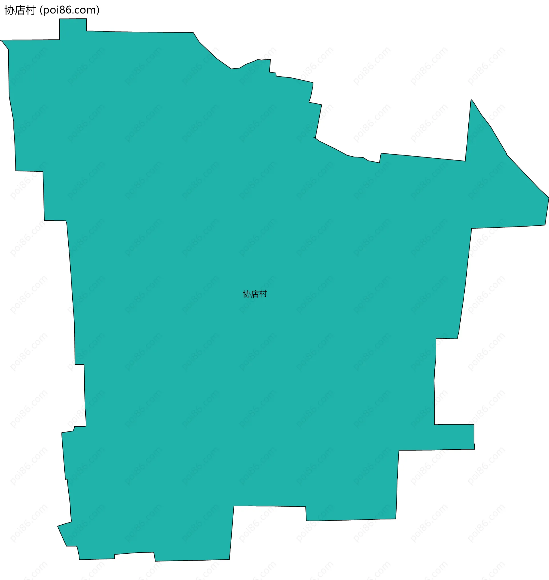 协店村边界地图