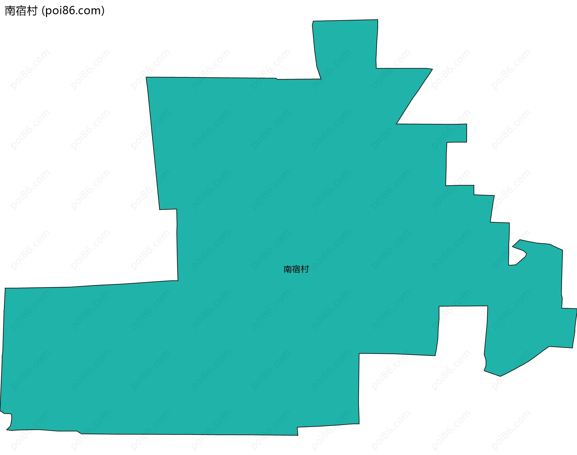 南宿村边界地图