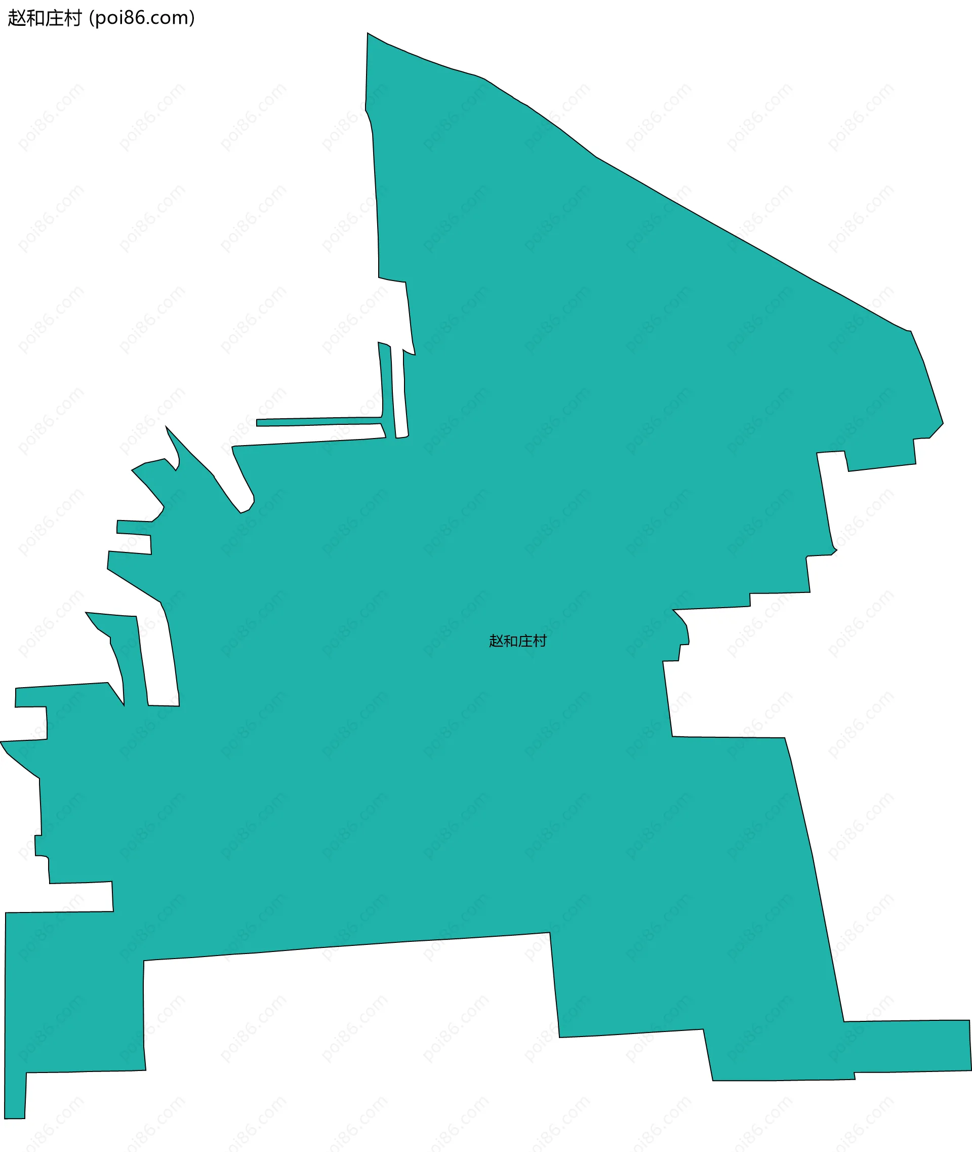 赵和庄村边界地图