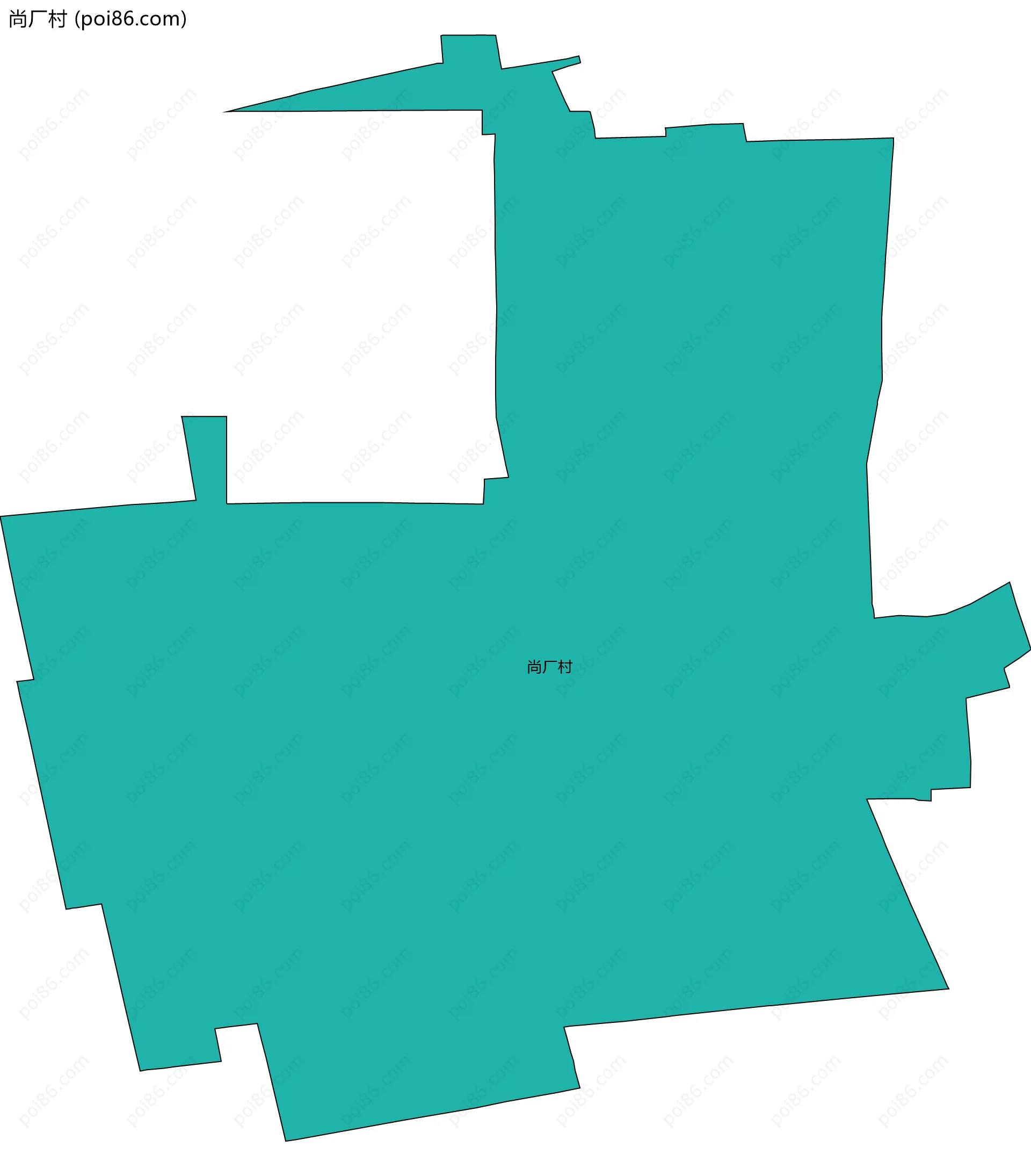 尚厂村边界地图