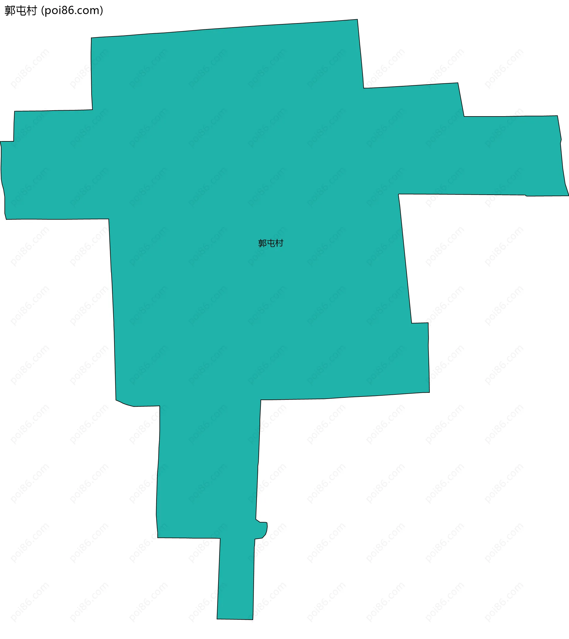 郭屯村边界地图