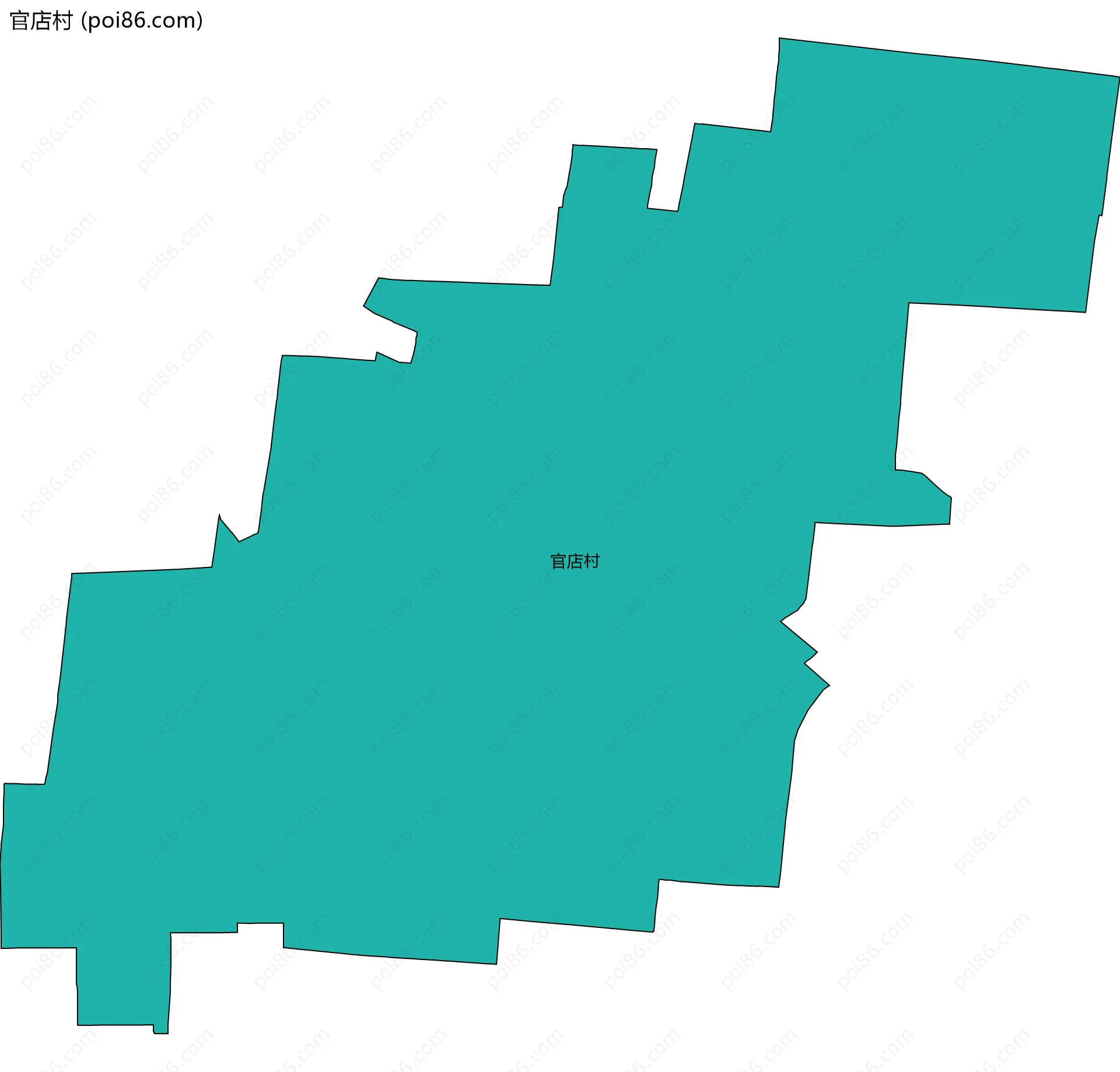 官店村边界地图