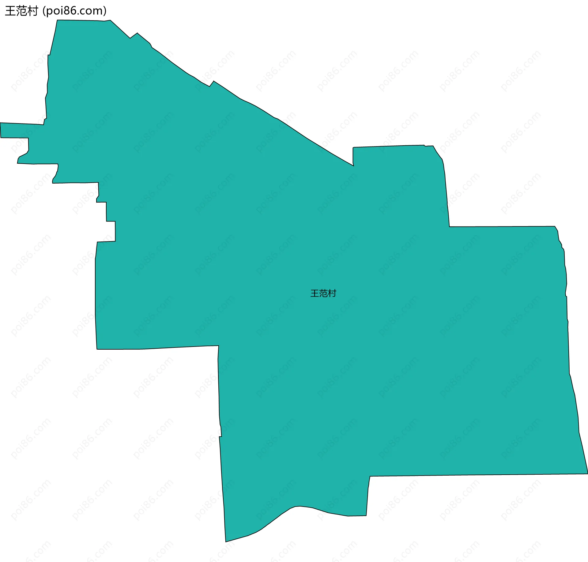 王范村边界地图