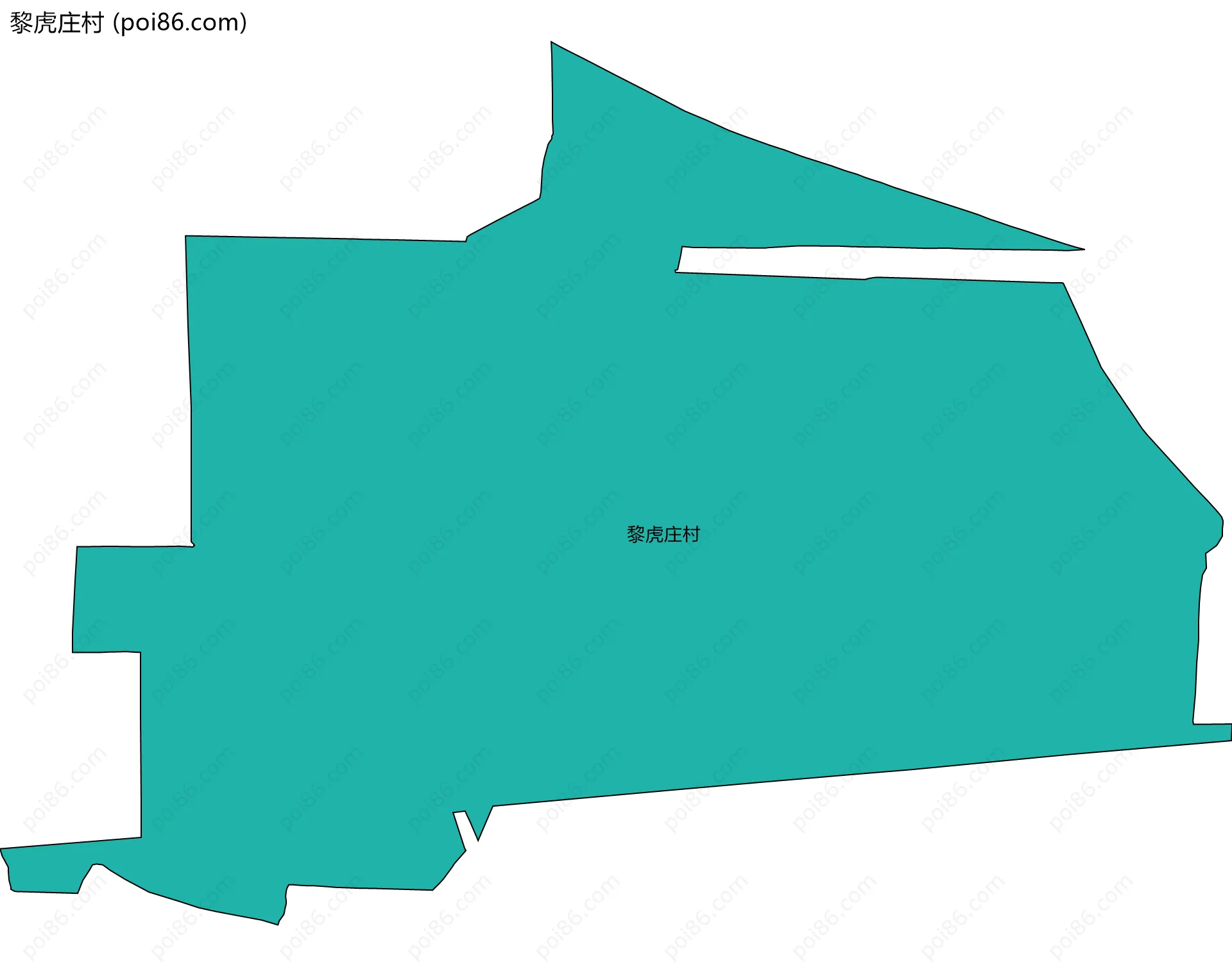 黎虎庄村边界地图
