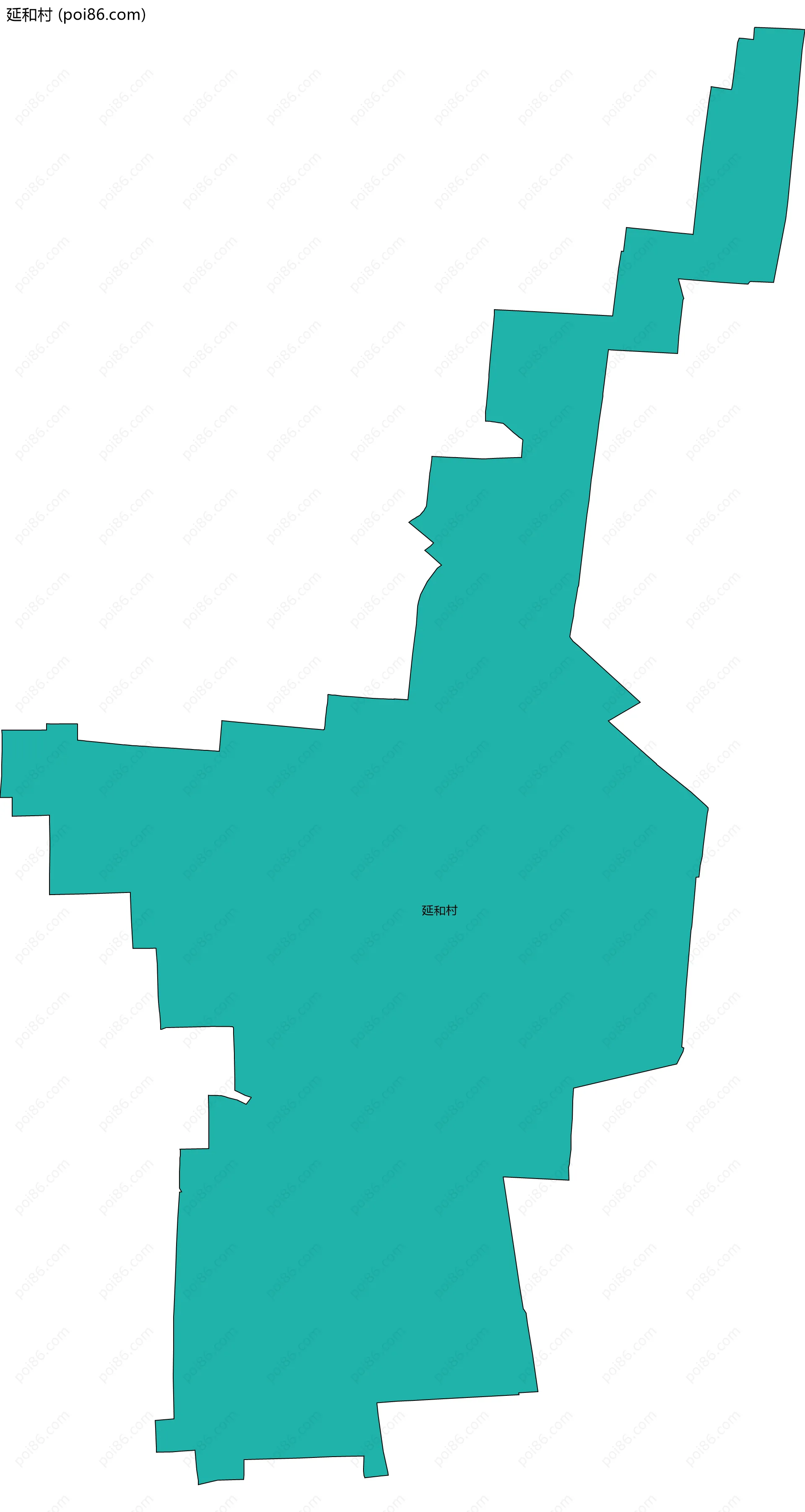 延和村边界地图