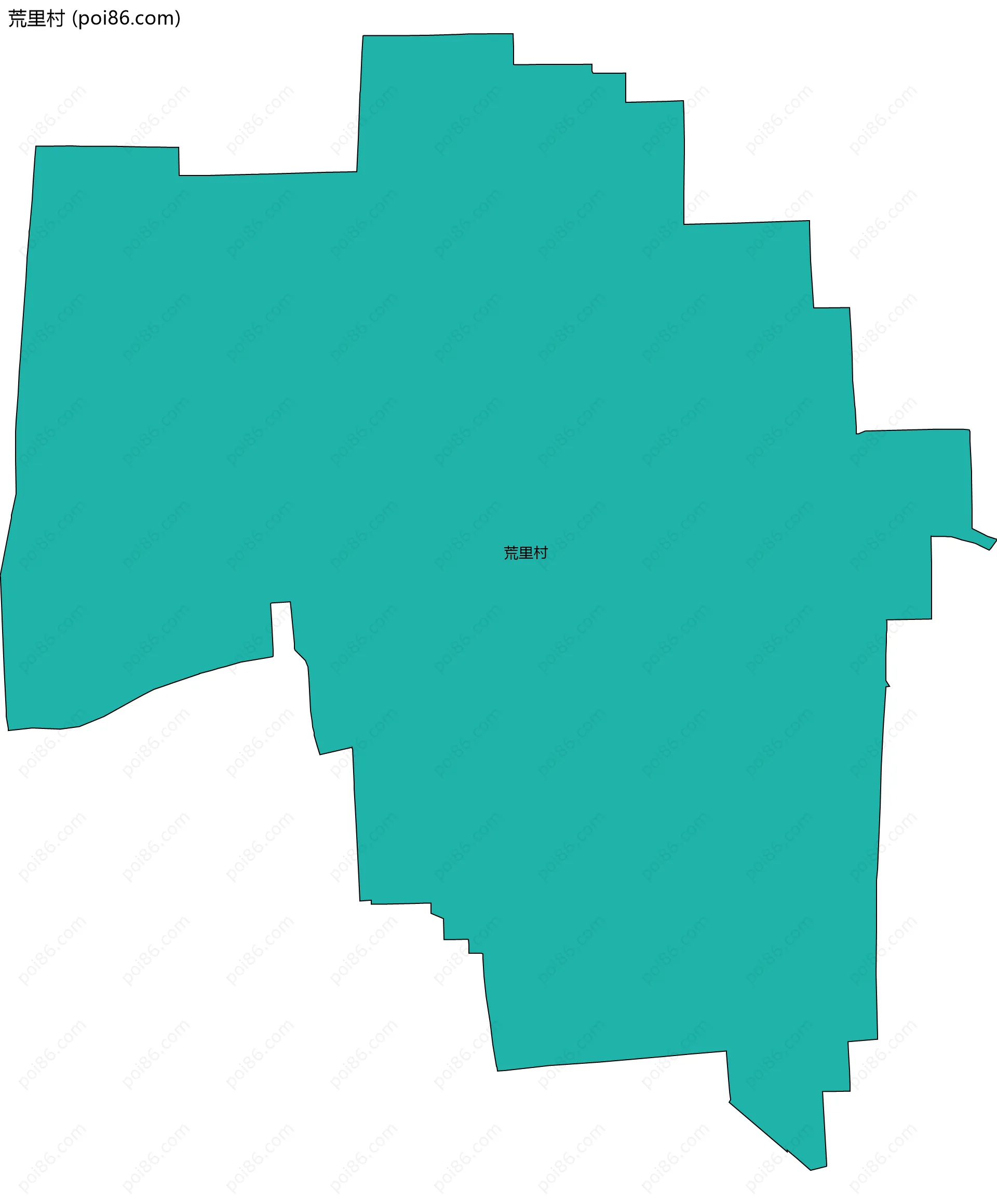荒里村边界地图
