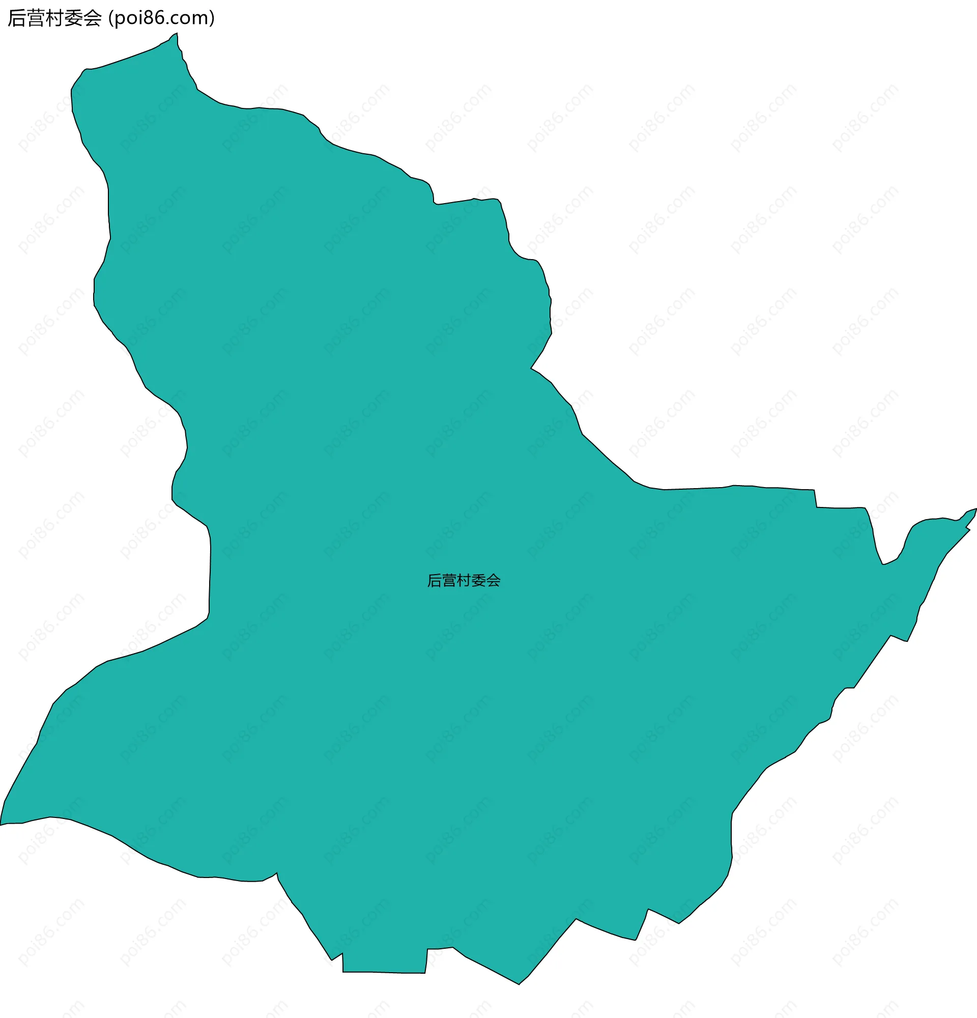 后营村委会边界地图