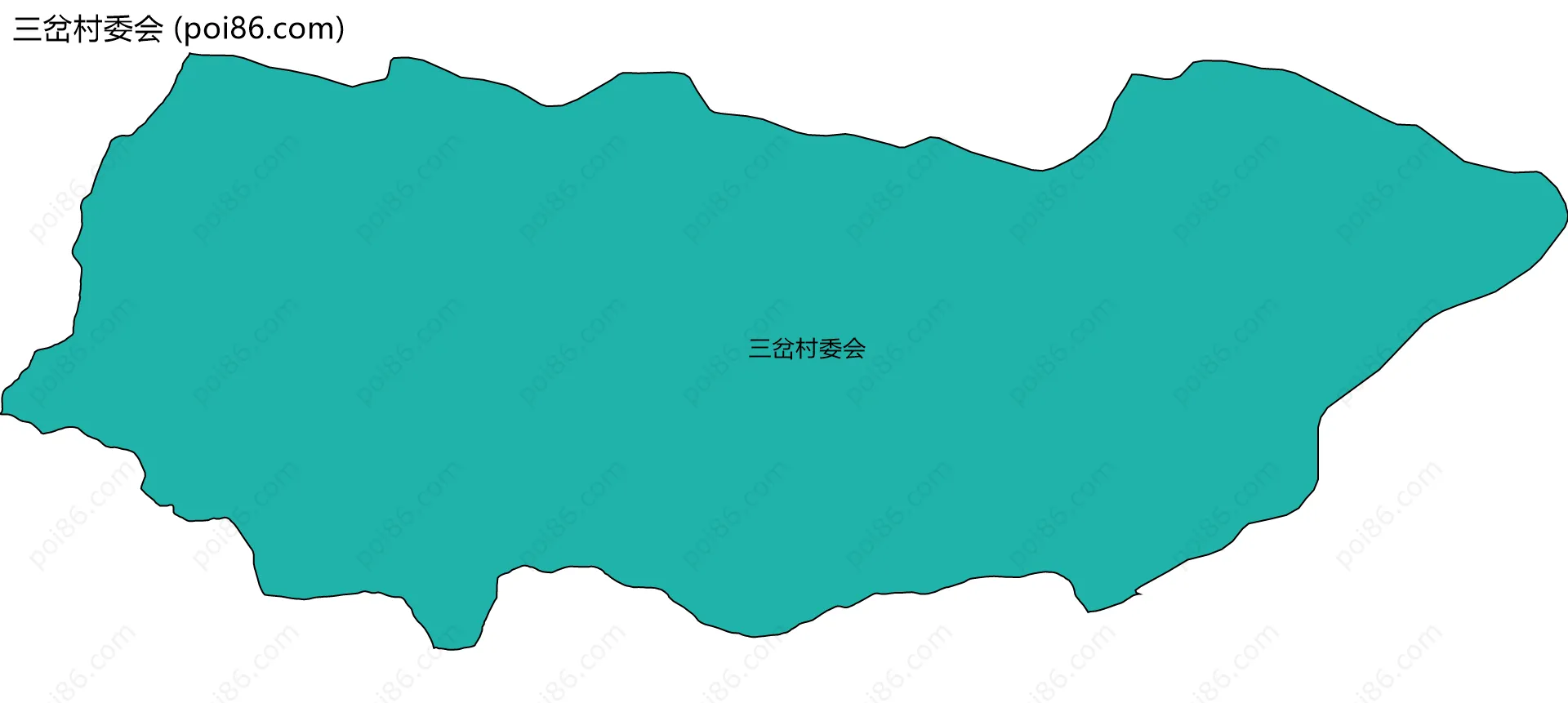 三岔村委会边界地图