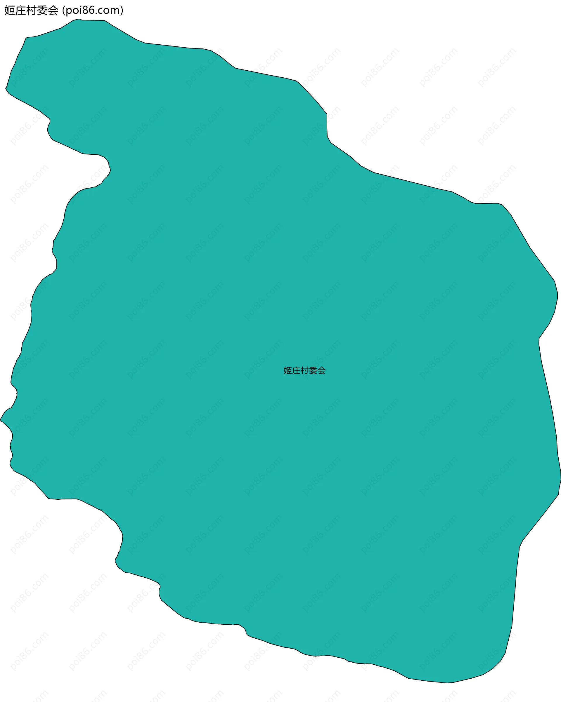 姬庄村委会边界地图