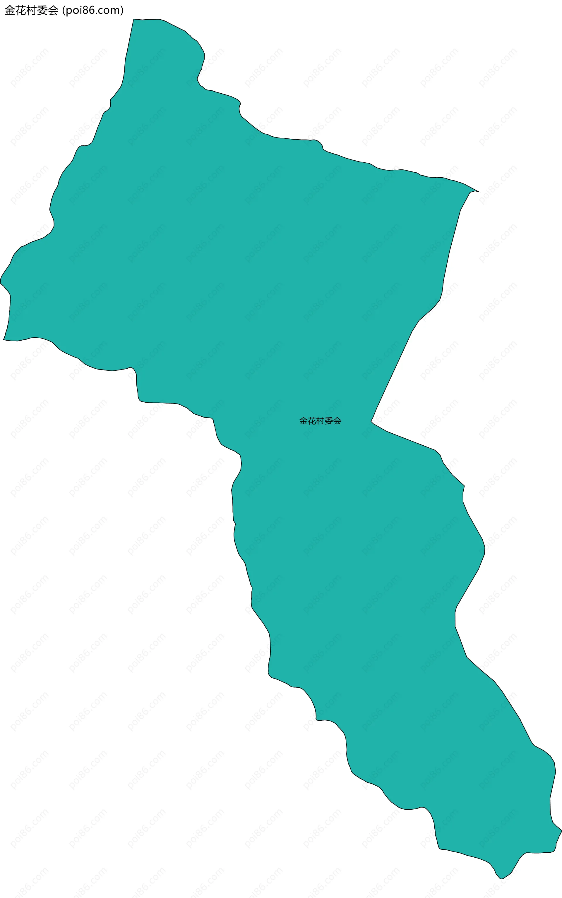 金花村委会边界地图