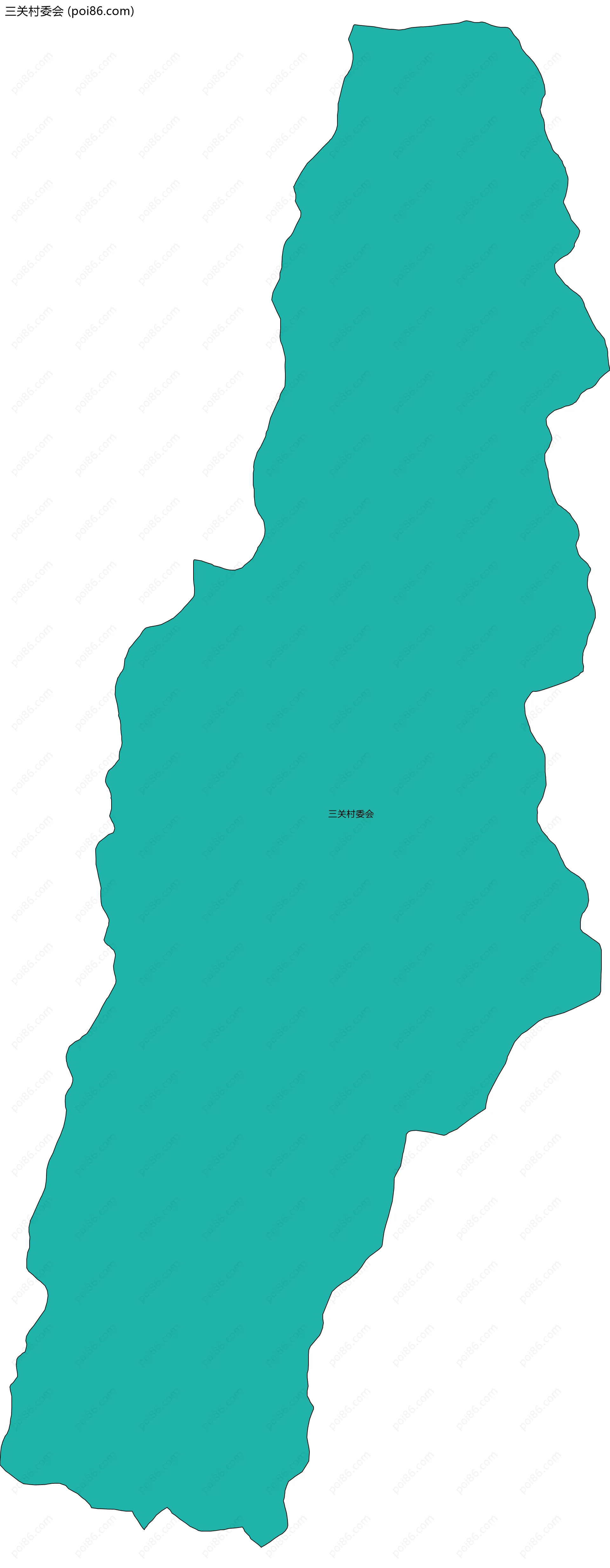 三关村委会边界地图